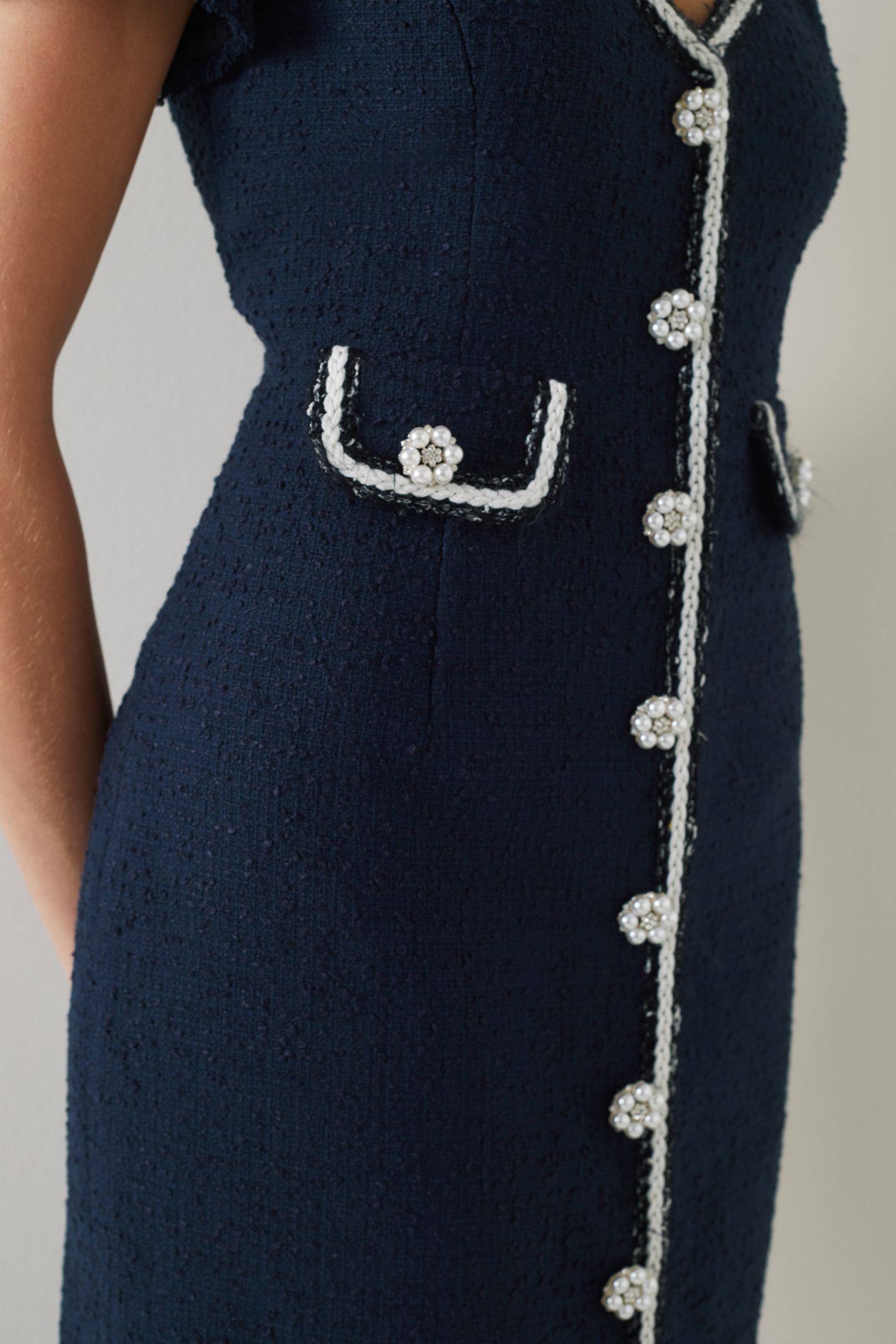 DR ANGIE-SWEETHEART NECK NAVY 4