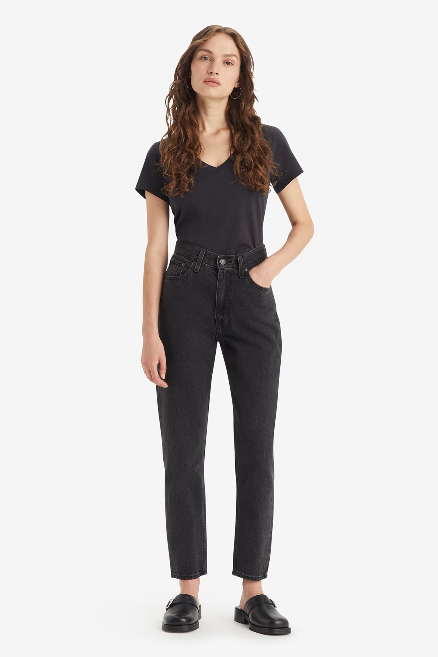 80'S MOM JEANS BLACK 7