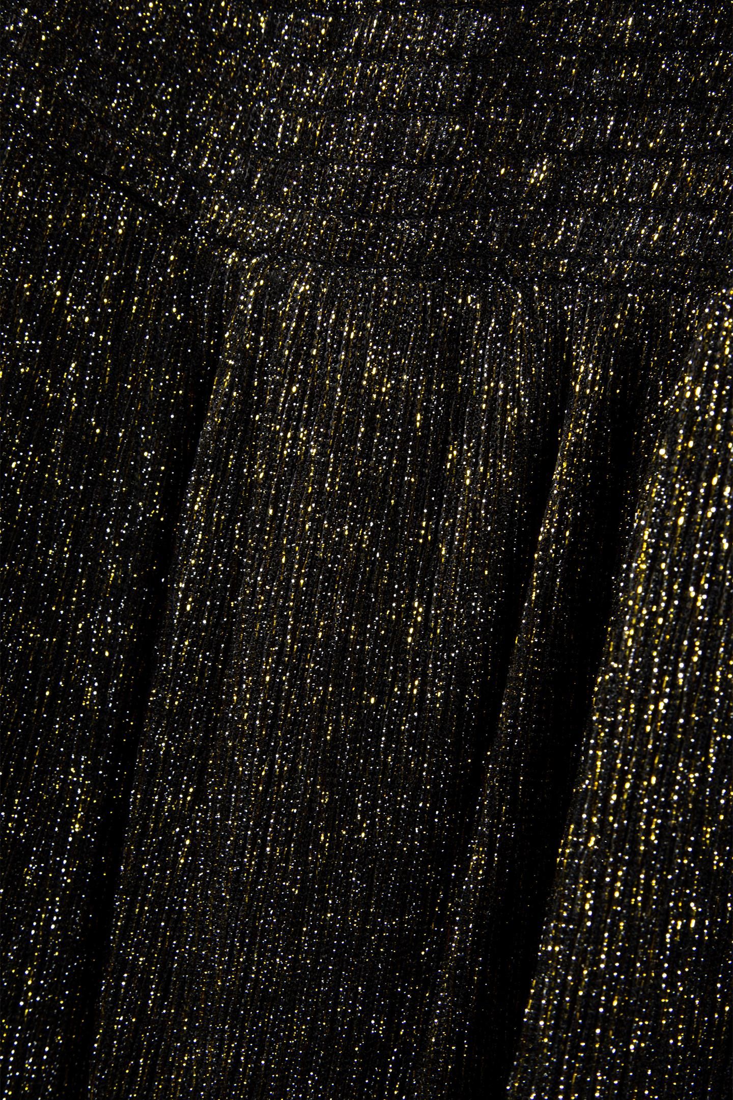 SHIMMER SPARKLE SMOCKED DRESS BLACK 5