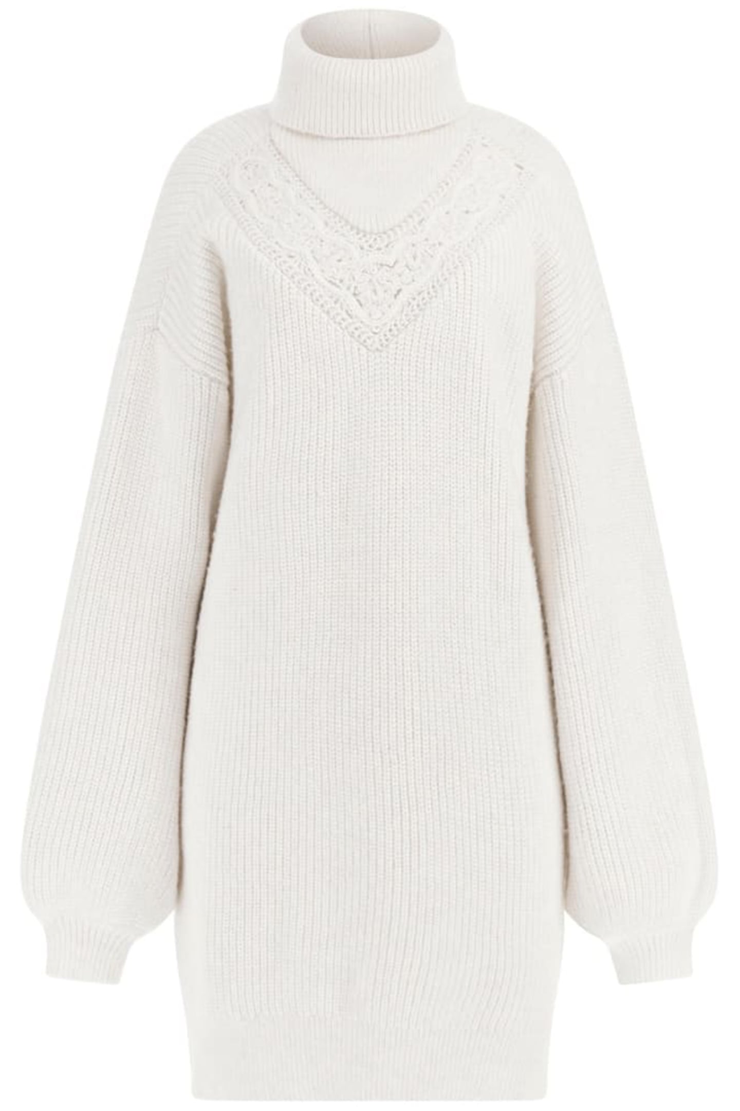 GUESS ECO LS TURTLENECK KATIE DOVE WHITE 4
