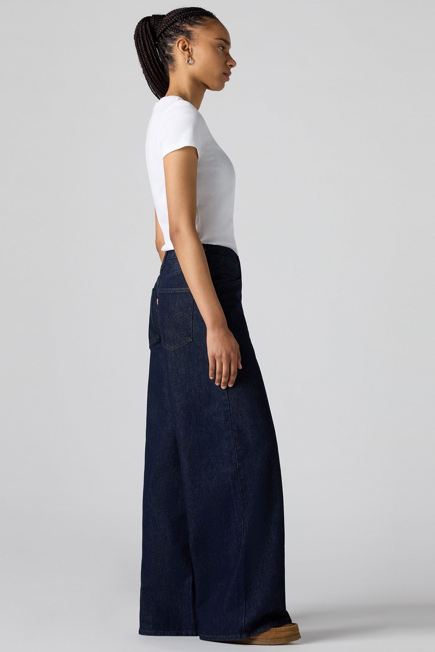 95 BAGGY WIDE LEG JEANS DARK INDIGO 6