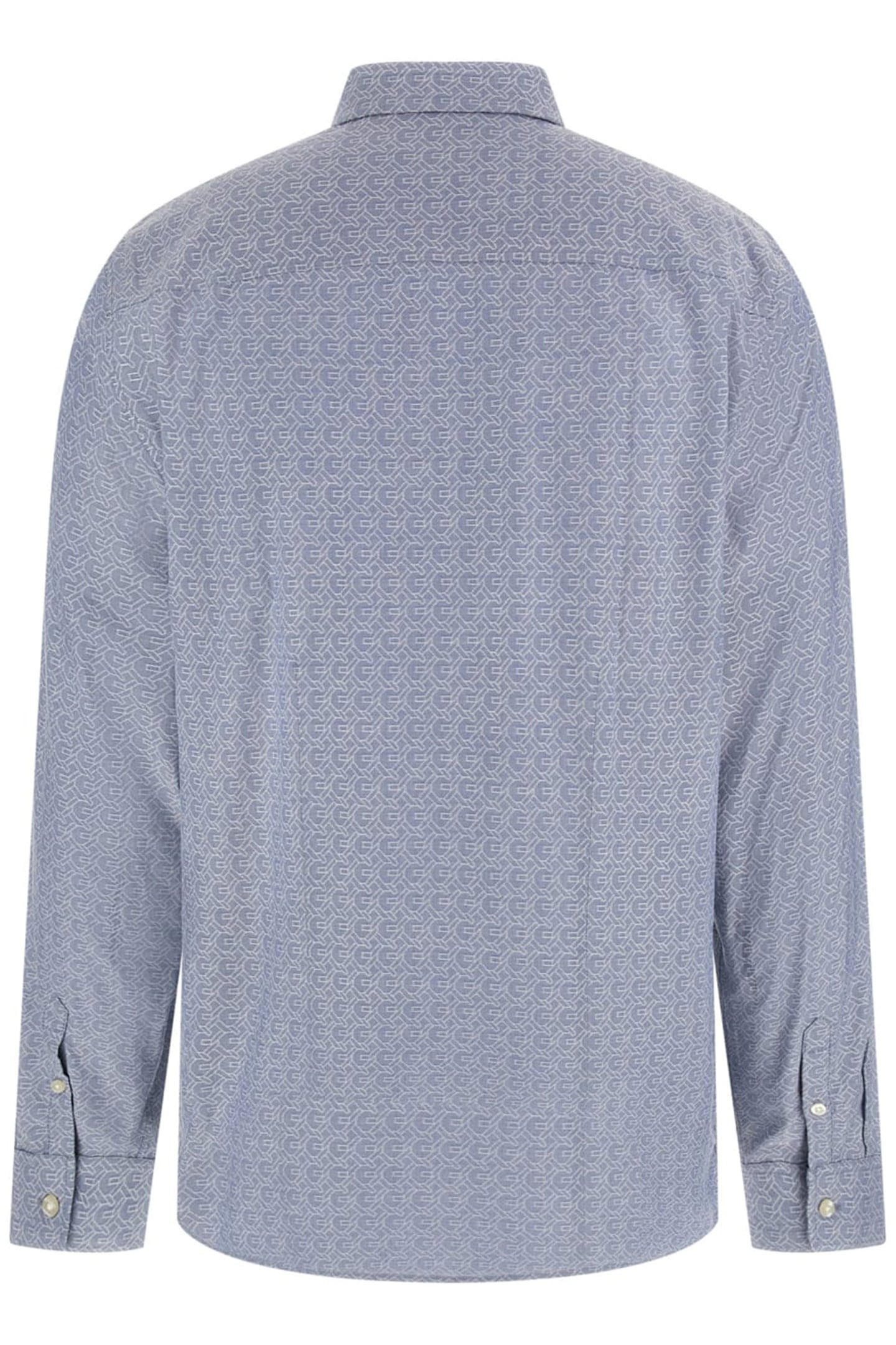 GUESS ECO LS SUNSET AOP SHIRT BLUE GUESS CHAIN OUT 2