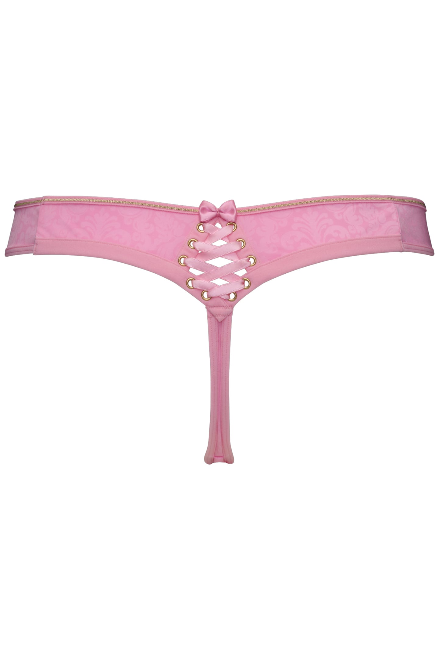 ROCOCO ROYAL PINK AND GOLD THONG 4