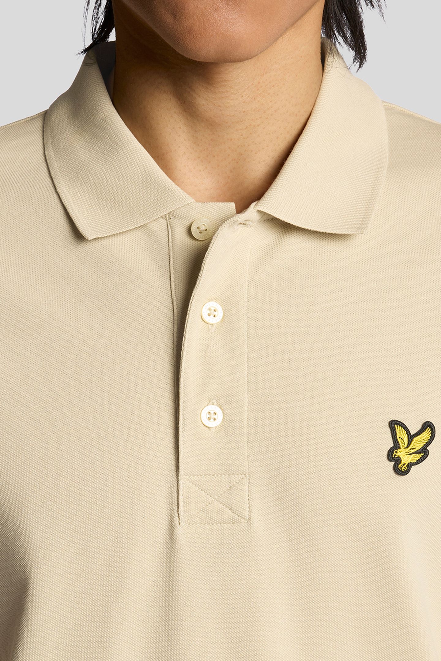 PLAIN POLO SHIRT GREY TAUPE 5