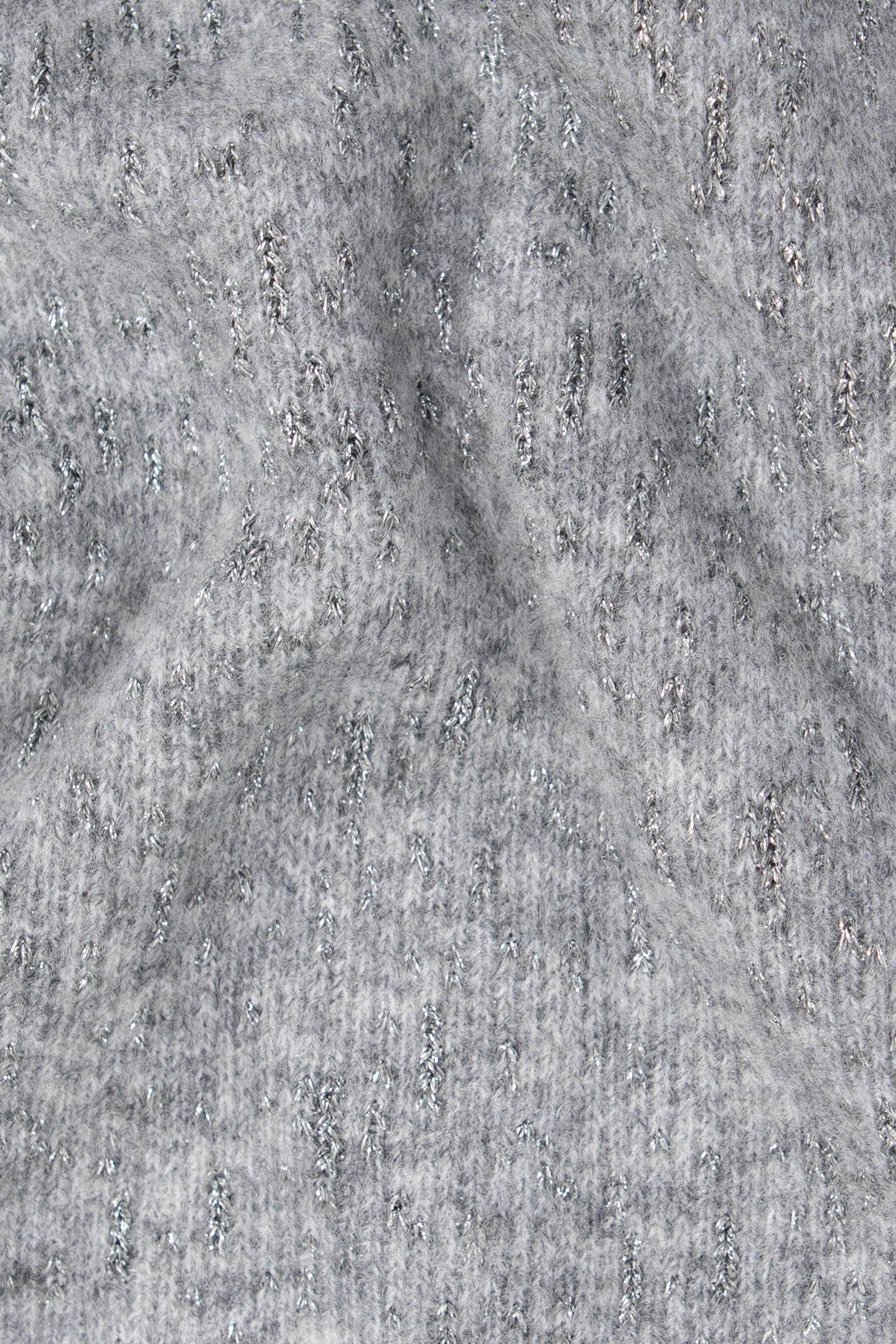GIRL'S GREY JACQUARD LUREX SWEATER DRESS 7