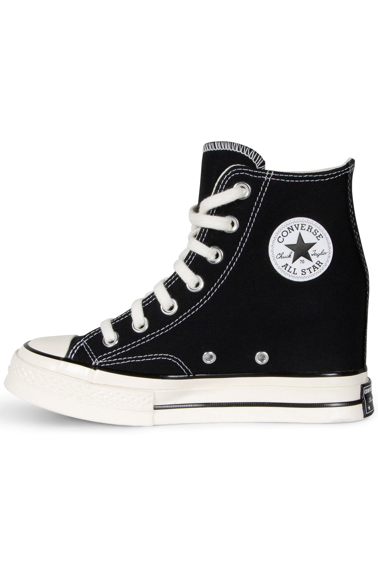 CHUCK 70 WEDGE HI BLACK/EGRET/WHITE BLACK/EGRET/WHITE 3