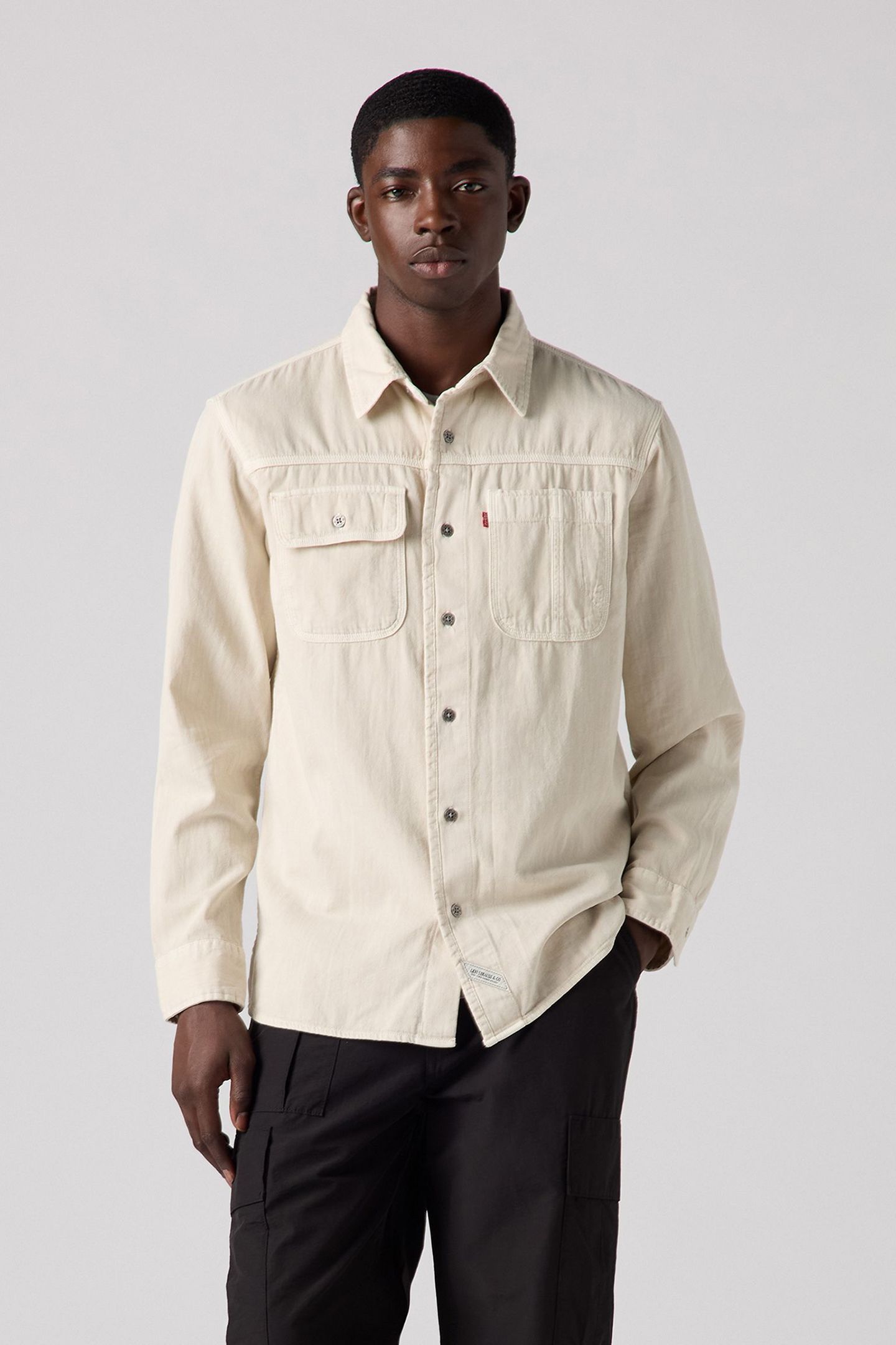 AUBURN WORKER SHIRT GREY 1