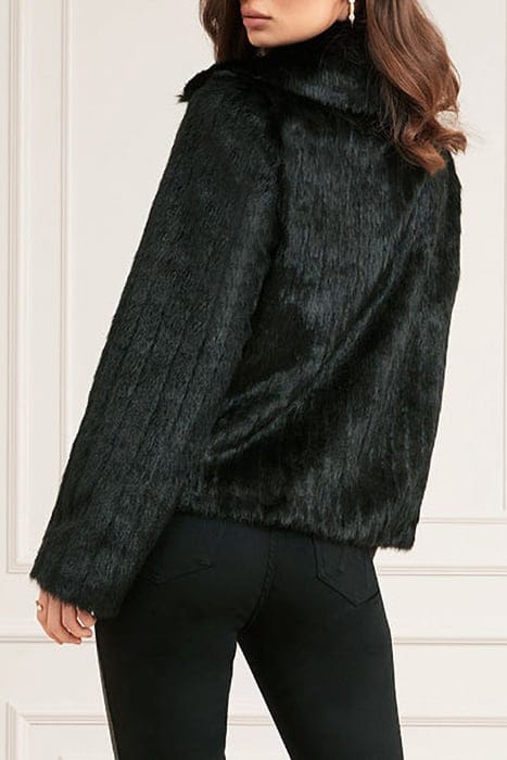 MARCIANO BY GUESS MARCIANO- CAROLINE JACKET JET BLACK FAUX F 2