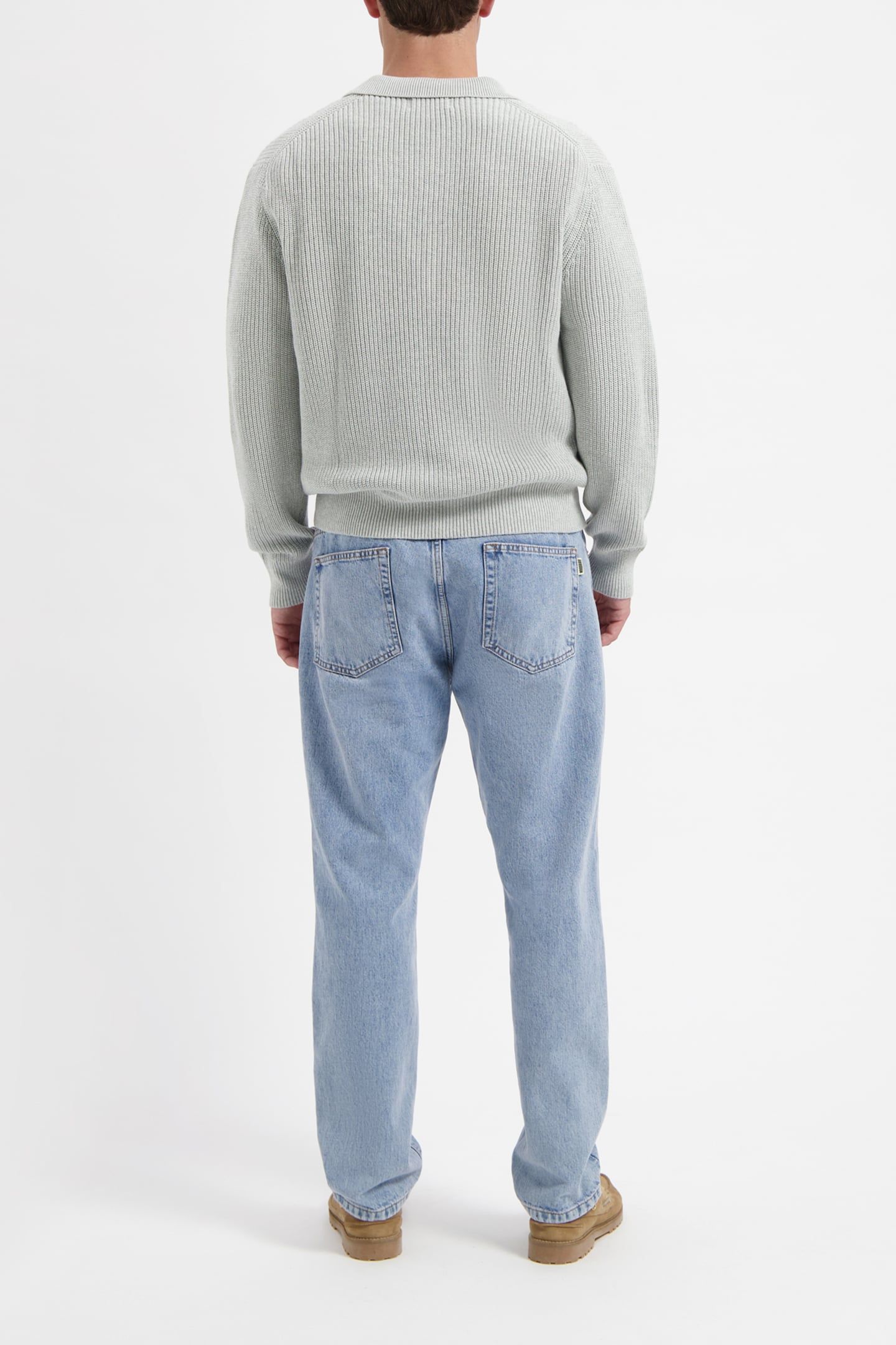 WAL – MILES LS POLO LIGHT GREY MELANGE 3