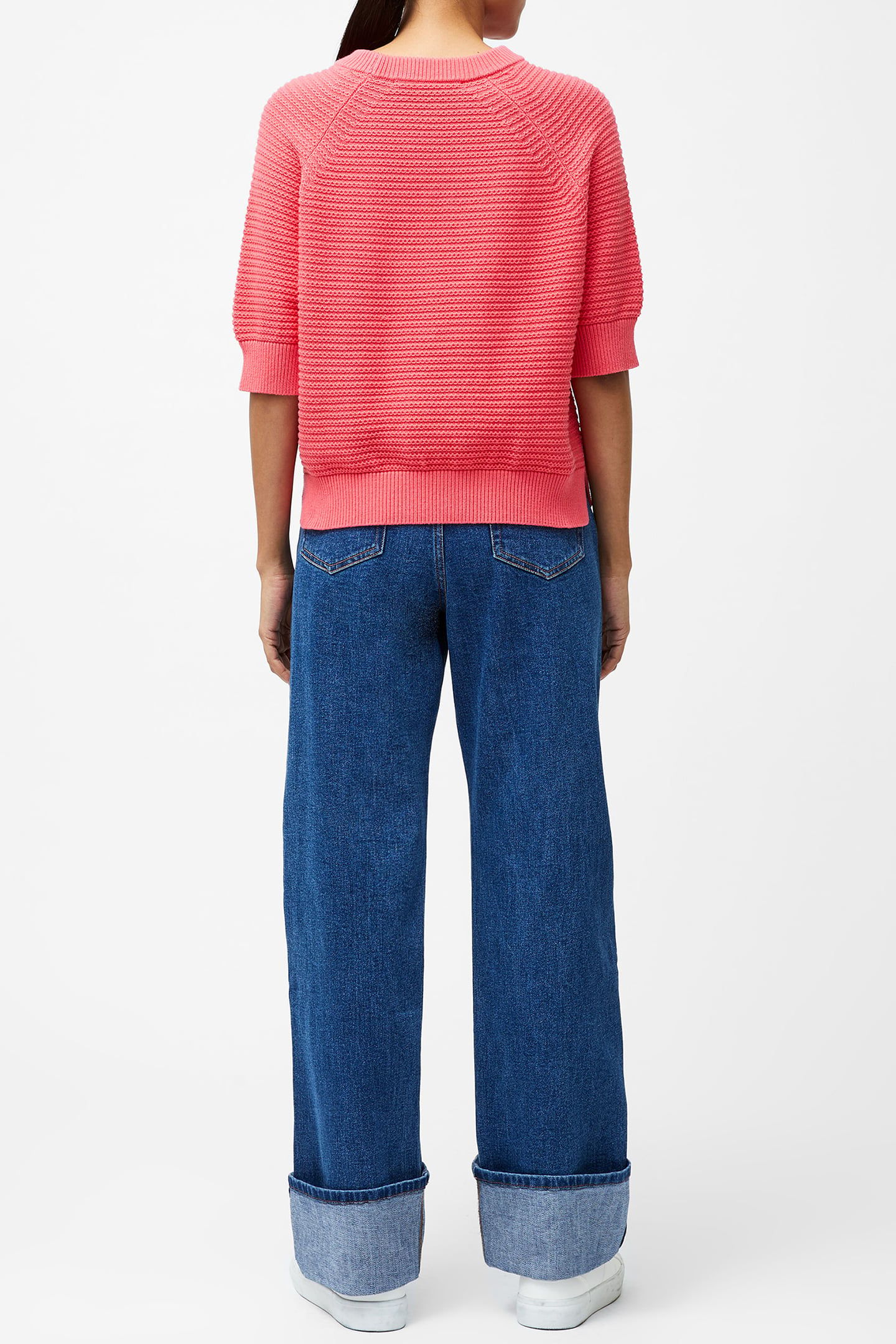 LILY SS HIGH NECK TOP RASPBERRY PINK 2