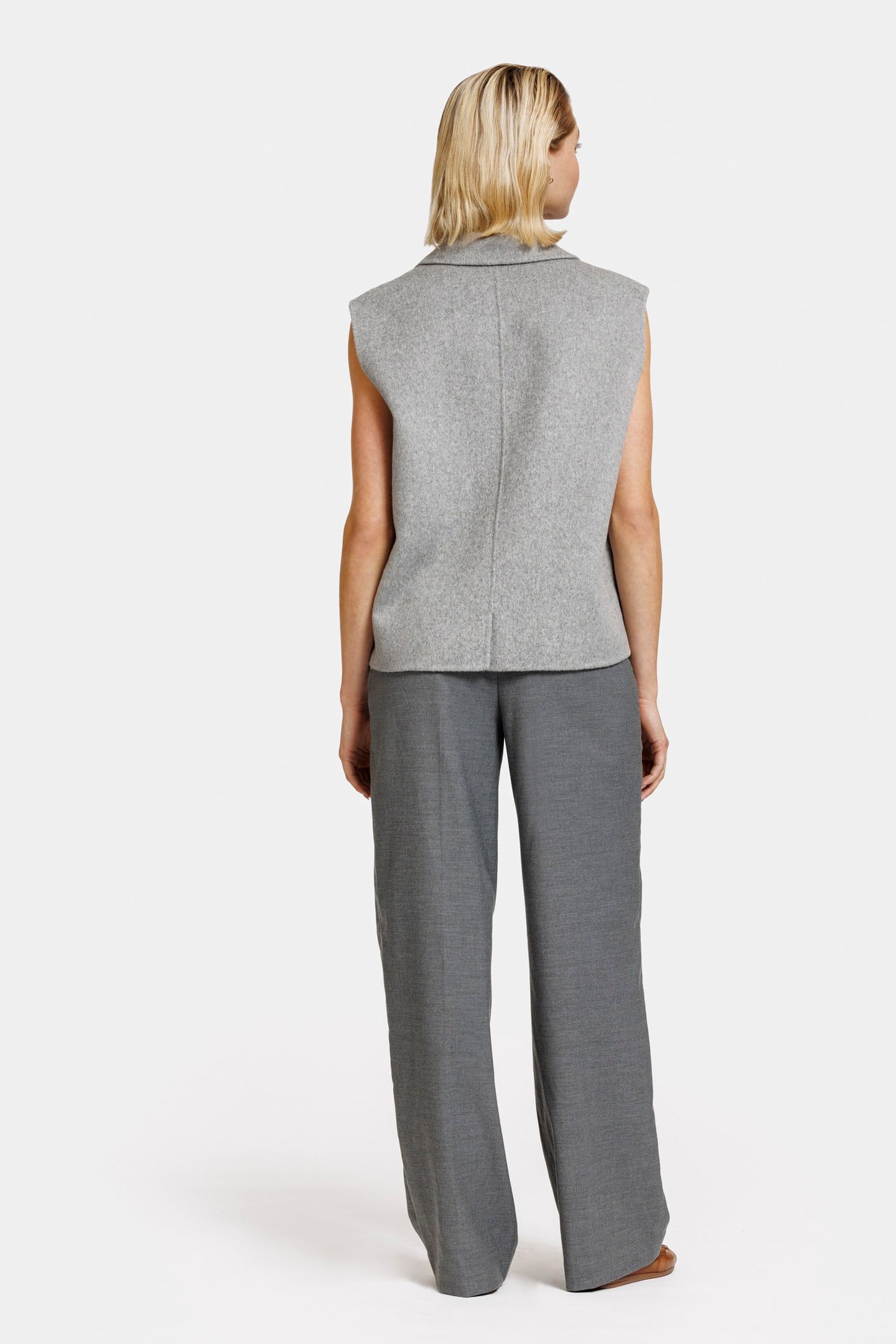 LAURENCE BODYWARMER GREY MELANGE 4