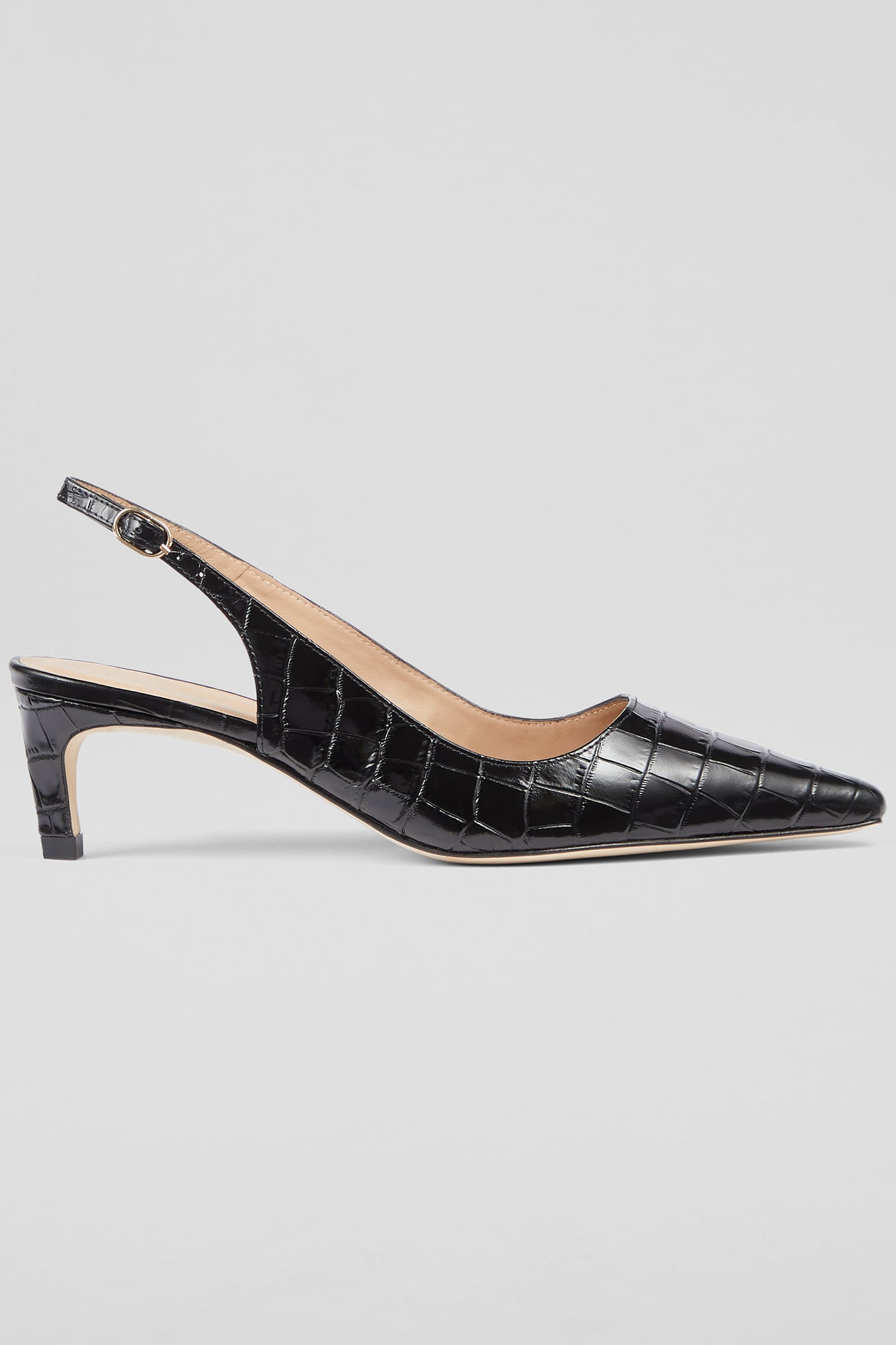 OC ALYSSA LOW HEEL SLING BLACK 1