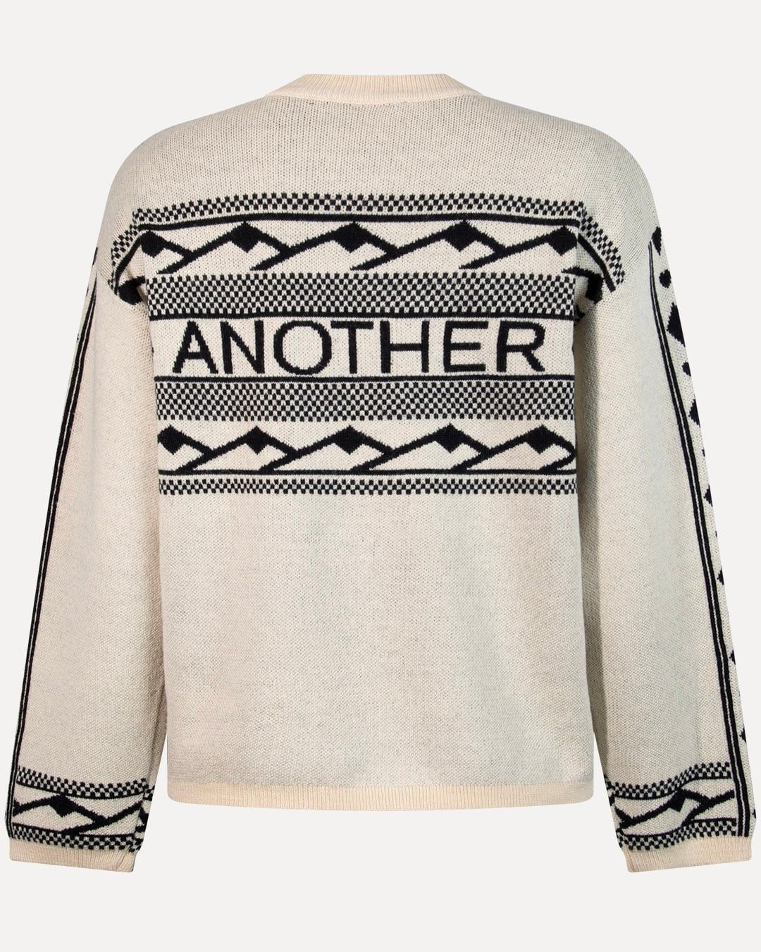 SAFFI KNITTED PULL LONG SLEEVE BLACK PARCHMENT 4