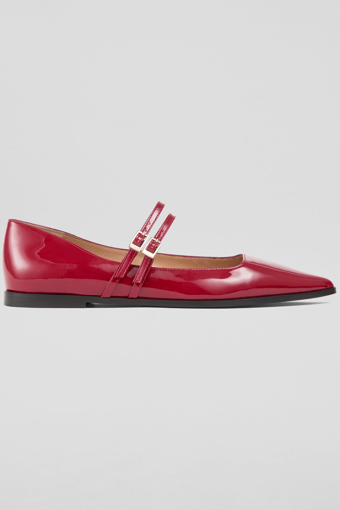 FL LULU MULTI STRAP FLAT RED 1