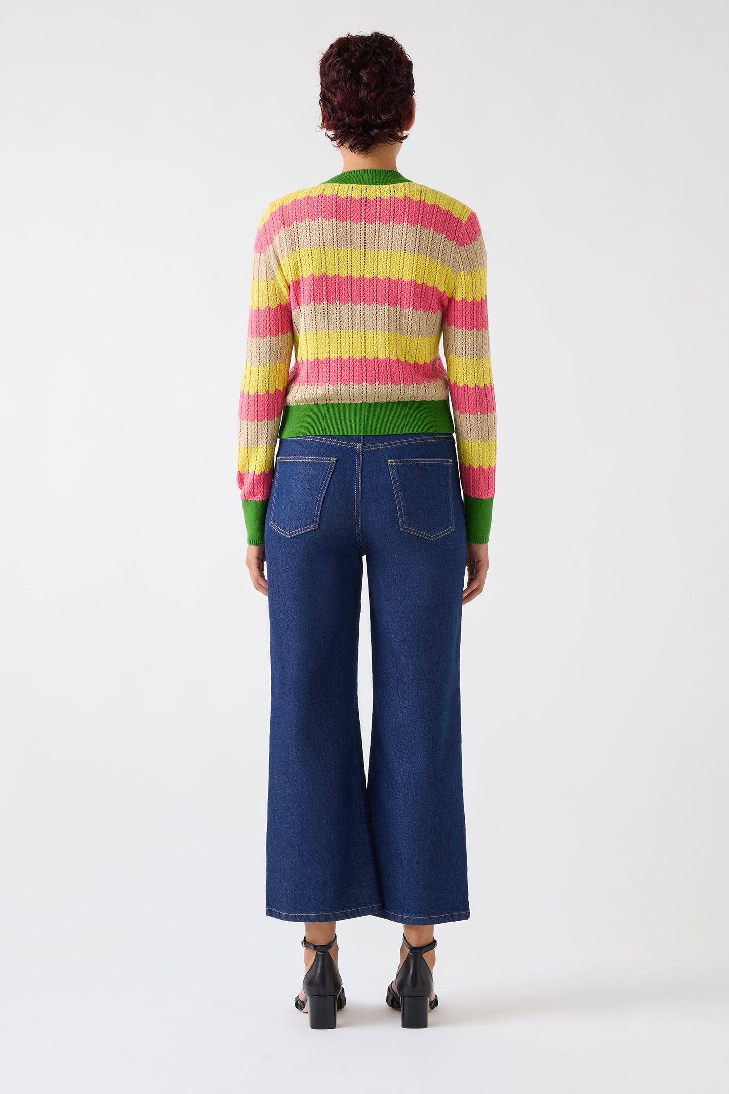 CD CINZIA ZIG ZAG CARDI GREEN 2