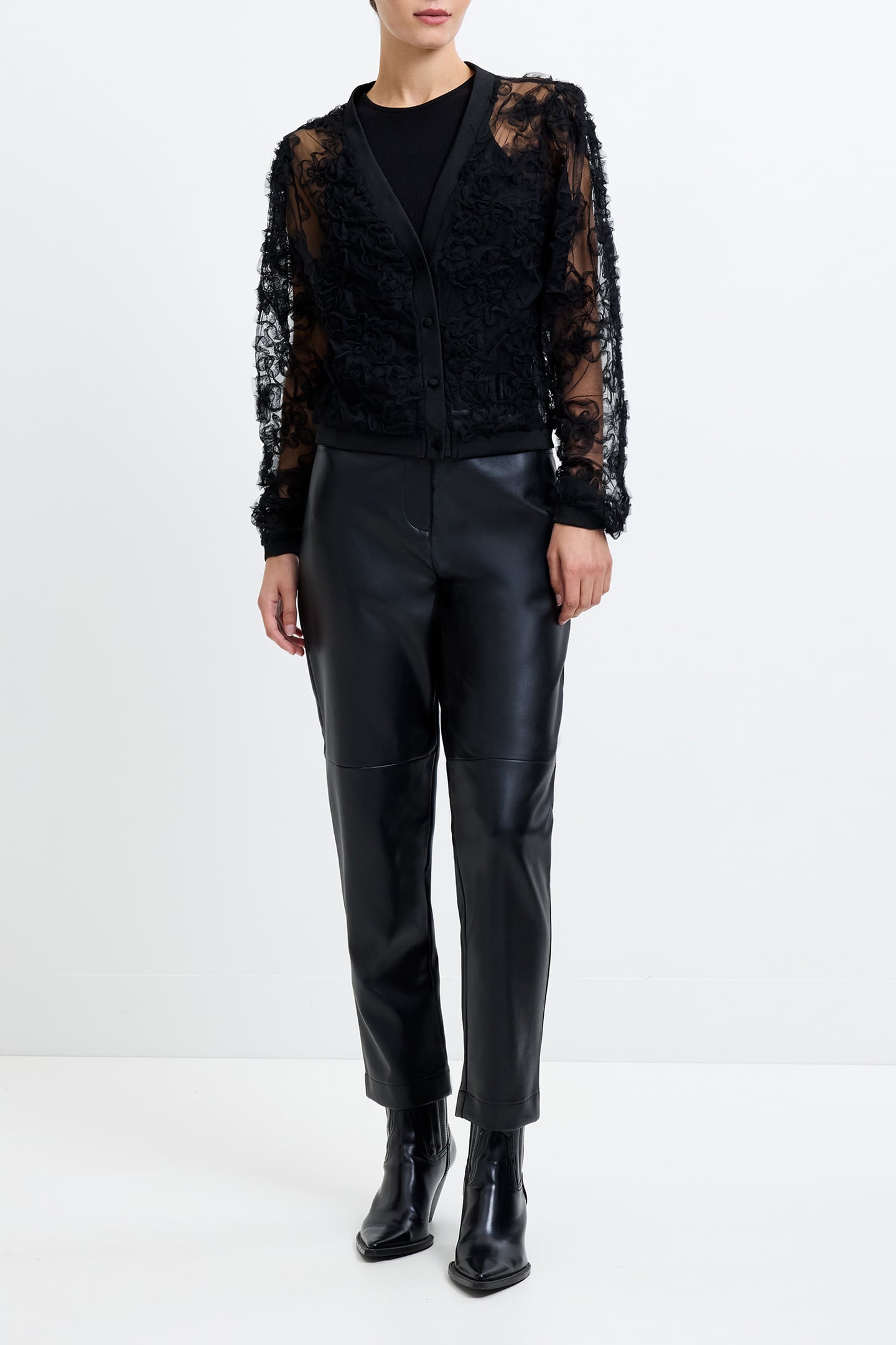 PU TROUSERS BLACK 3