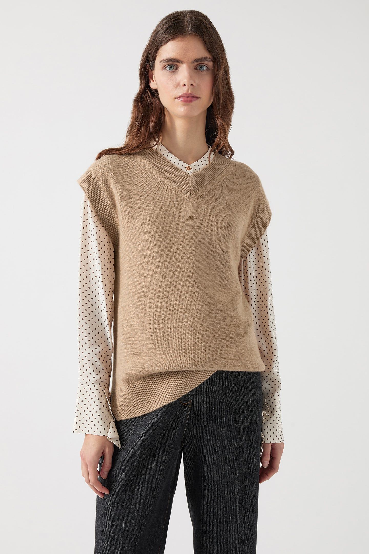 TK NILA V-NECK KNIT TANK CINNAMON 1