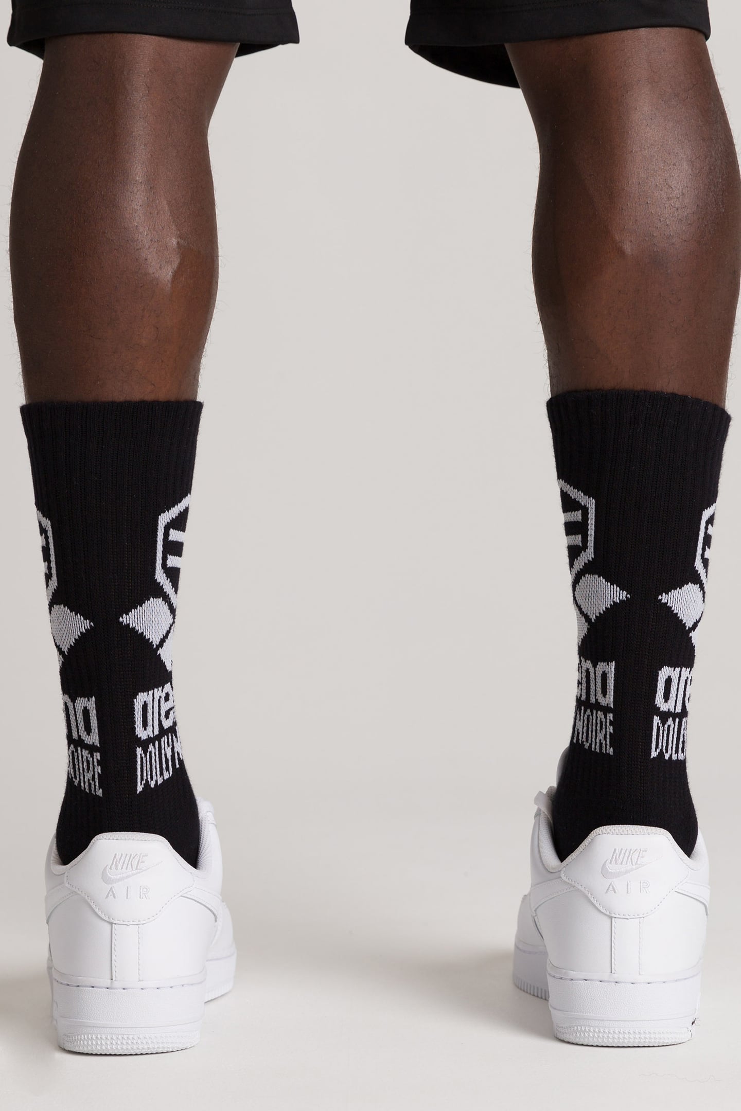 UNISEX ARENA/DOLLY NOIRE SOCKS BLACK-WHITE 1
