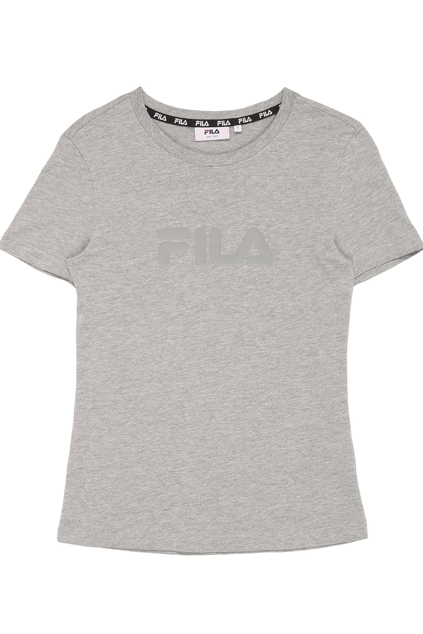 ZADORA LOGO T-SHIRT MEDIUM GREY MELANGE 1
