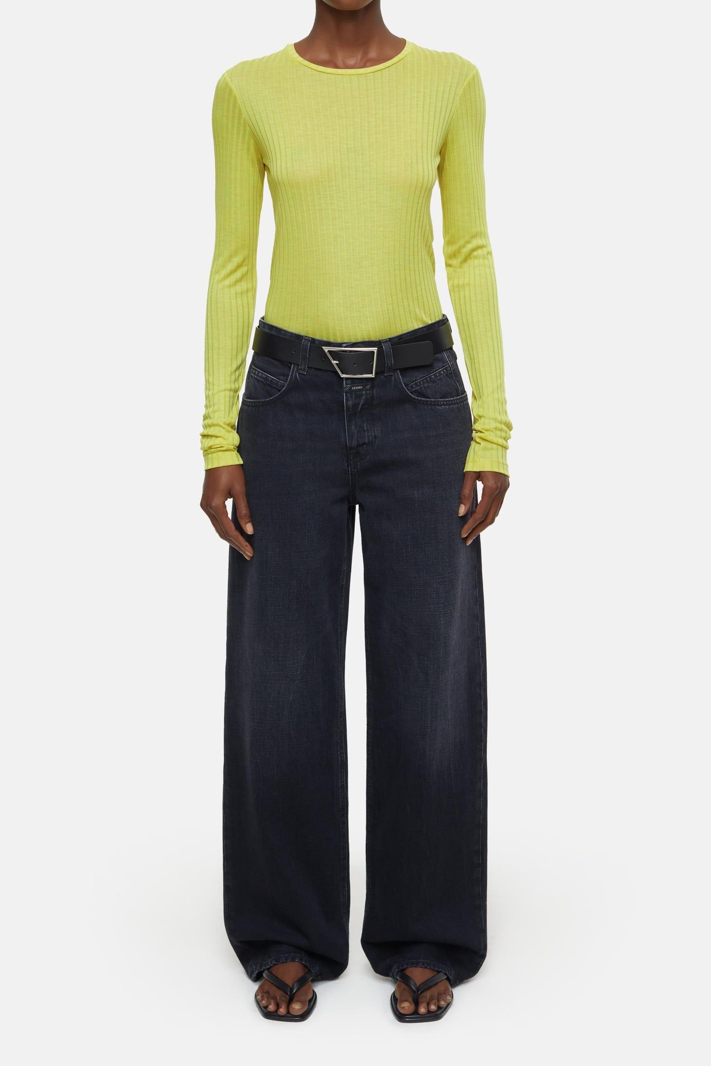 CREWNECK LONGSLEEVE T-SHIRTS PRIMARY YELLOW 1