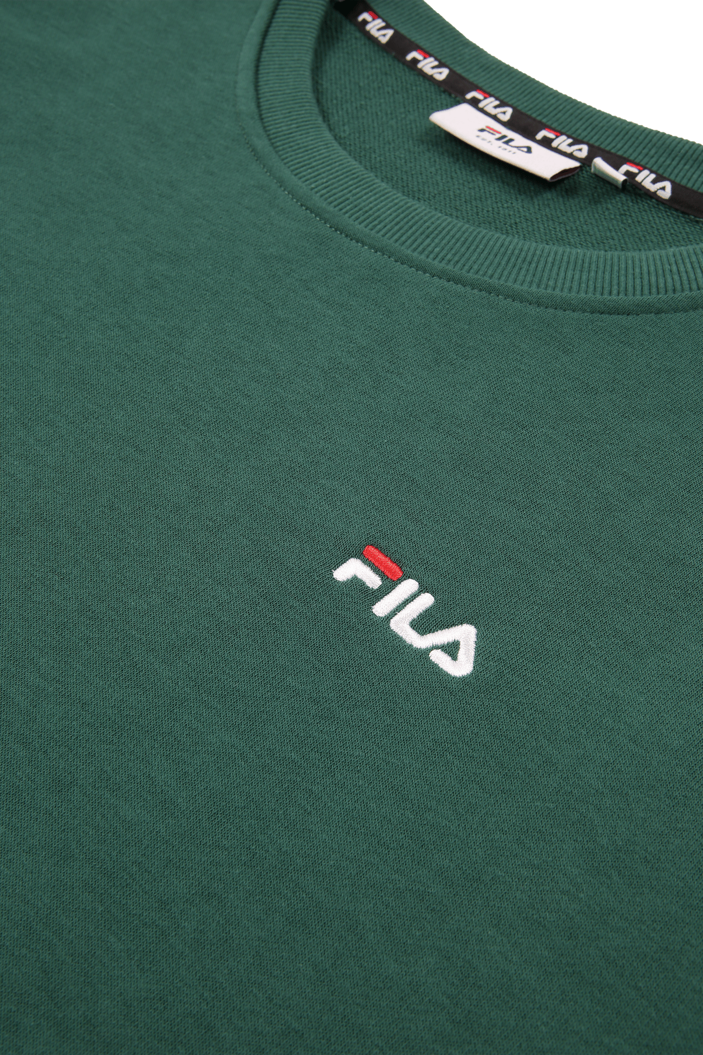 ZNIN LOGO CREW SWEAT POSY GREEN 3