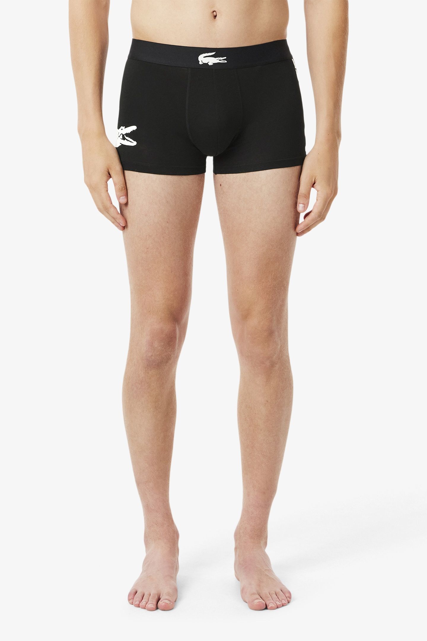 3-PACK STRETCH COTTON TRUNKS BLACK/WHITE-BLACK-BLACK 5