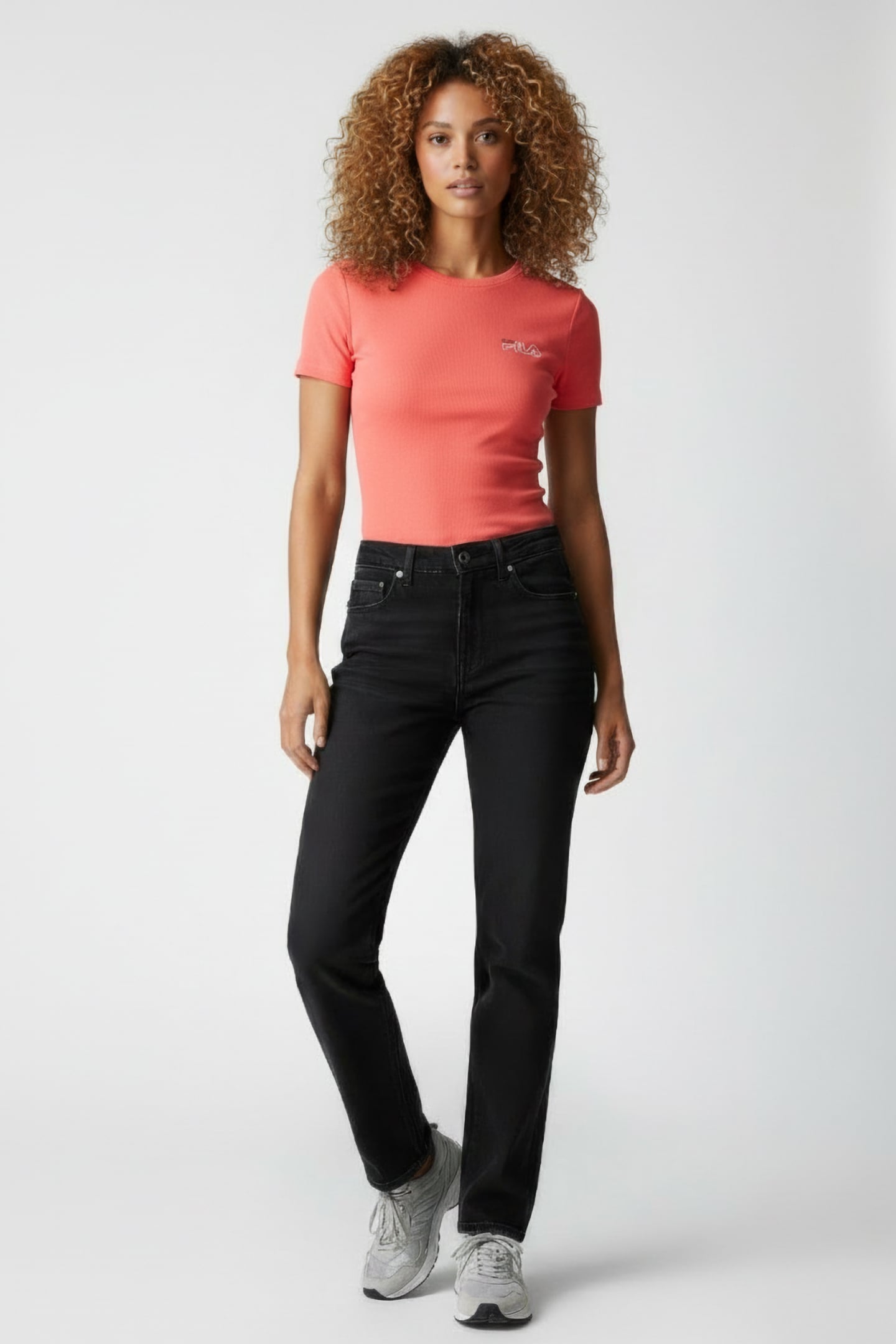 SINATA LOGO TEE CALYPSO CORAL 1