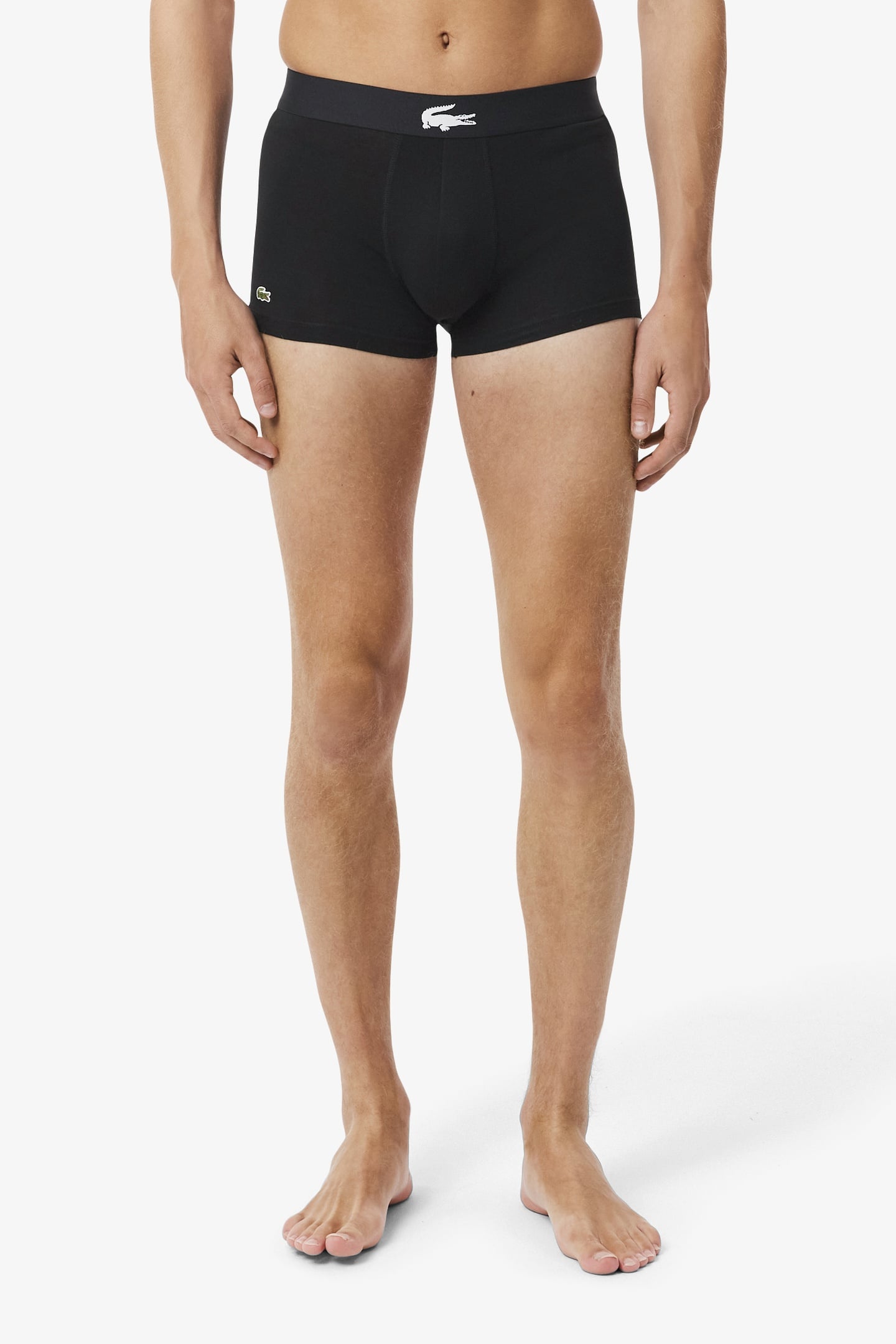 3-PACK STRETCH COTTON TRUNKS BLACK/WHITE-BLACK-BLACK 8