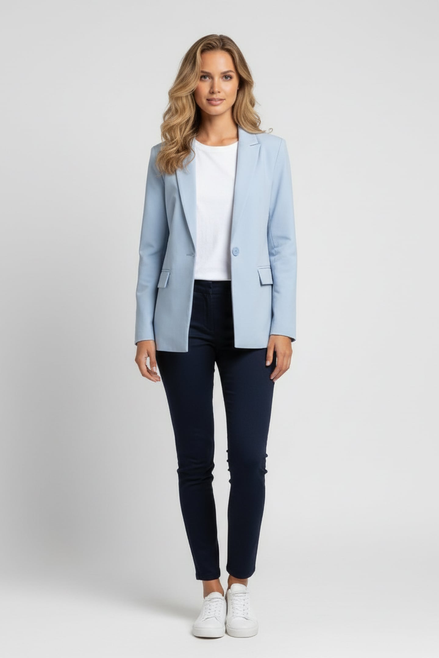 GUESS ECO SOLENE FLUID BLAZER CORONADO BLUE 1