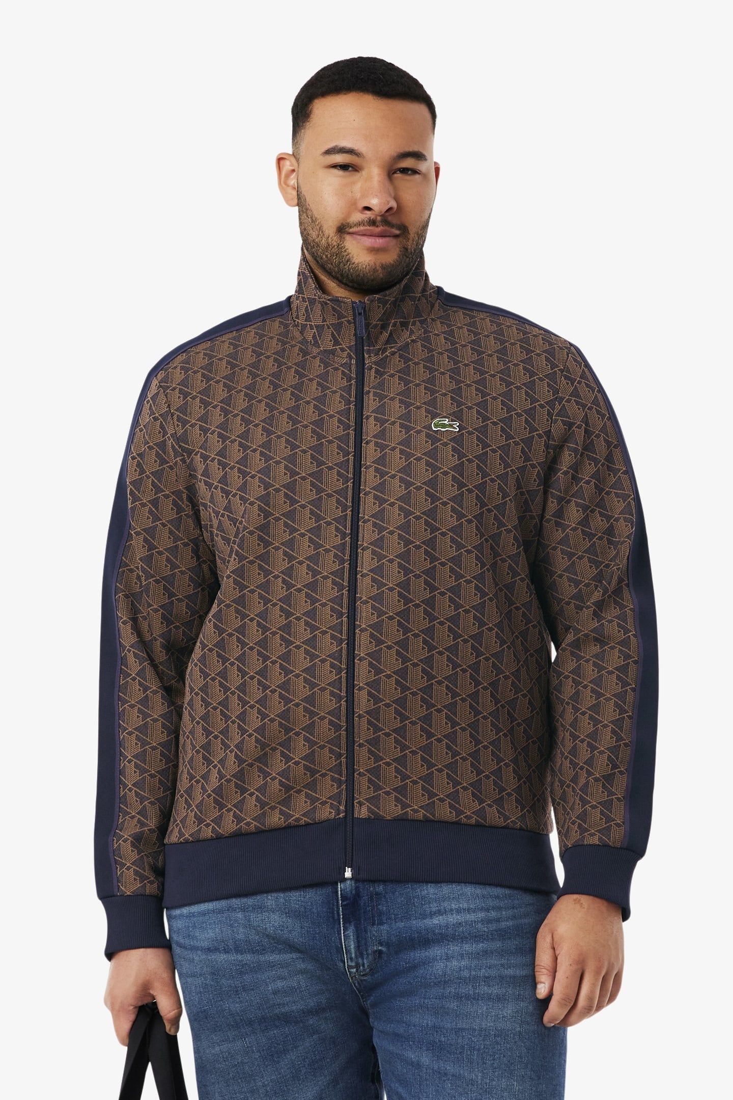 PARIS ZIP-UP JACQUARD TRACK JACKET BLACK/GRAPHITE 3