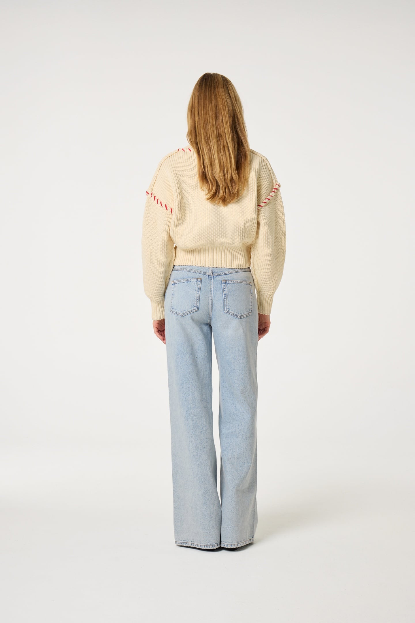 ALEX WIDE LEG JEANS FADED LIGHT BLUE 2