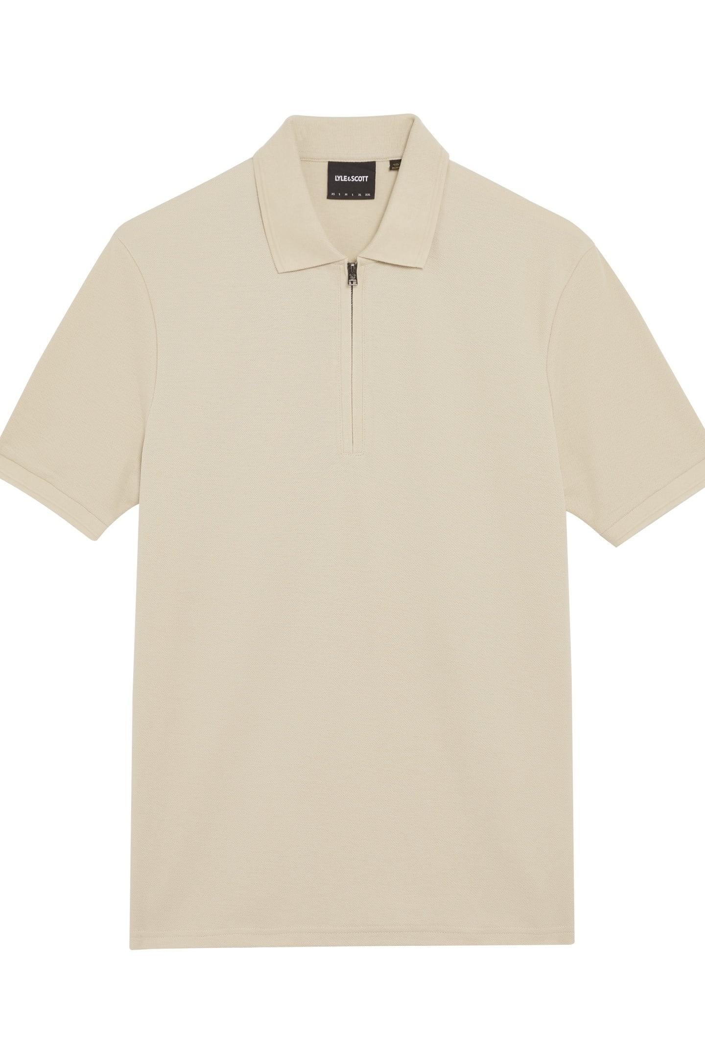 OTTOMAN HALF ZIP POLO SHIRT GREY TAUPE 4