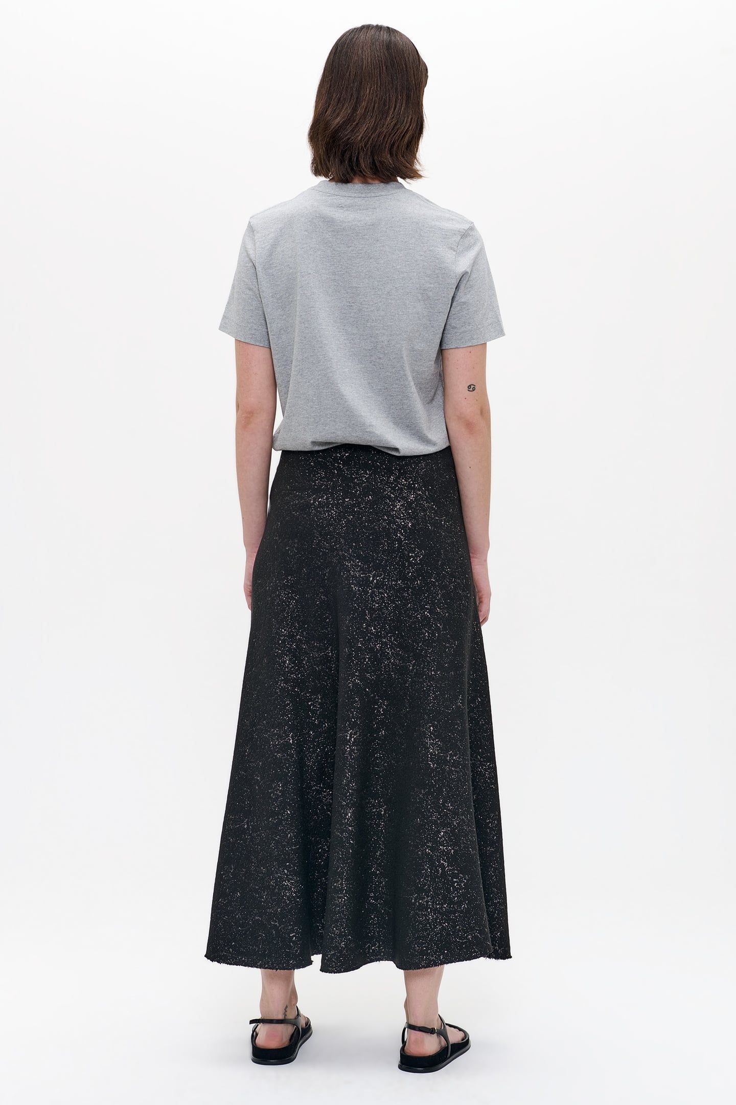 SHIMMER SKIRT BLACK 3