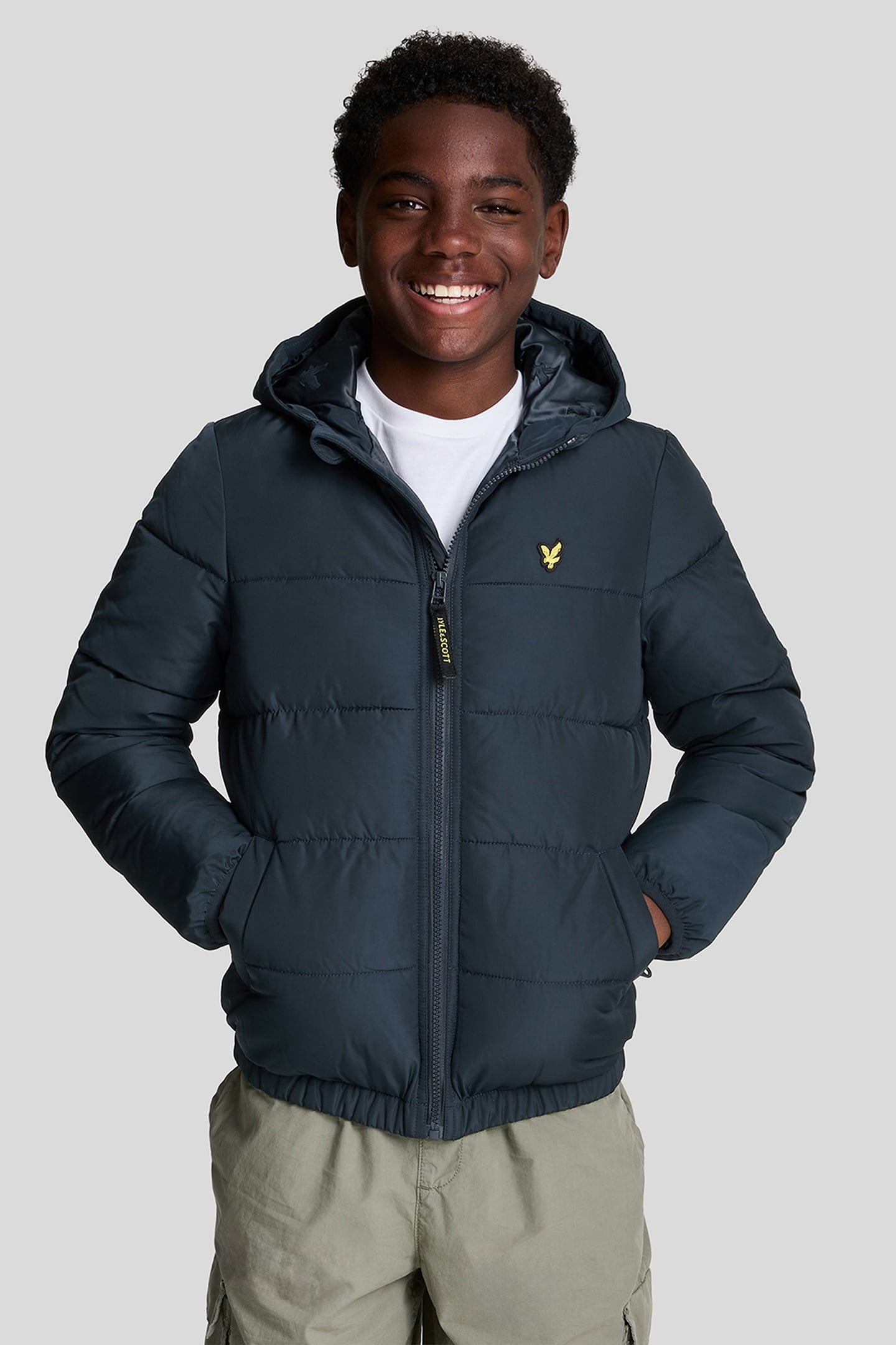 QUILTED PUFFER COAT DARK NAVY 2