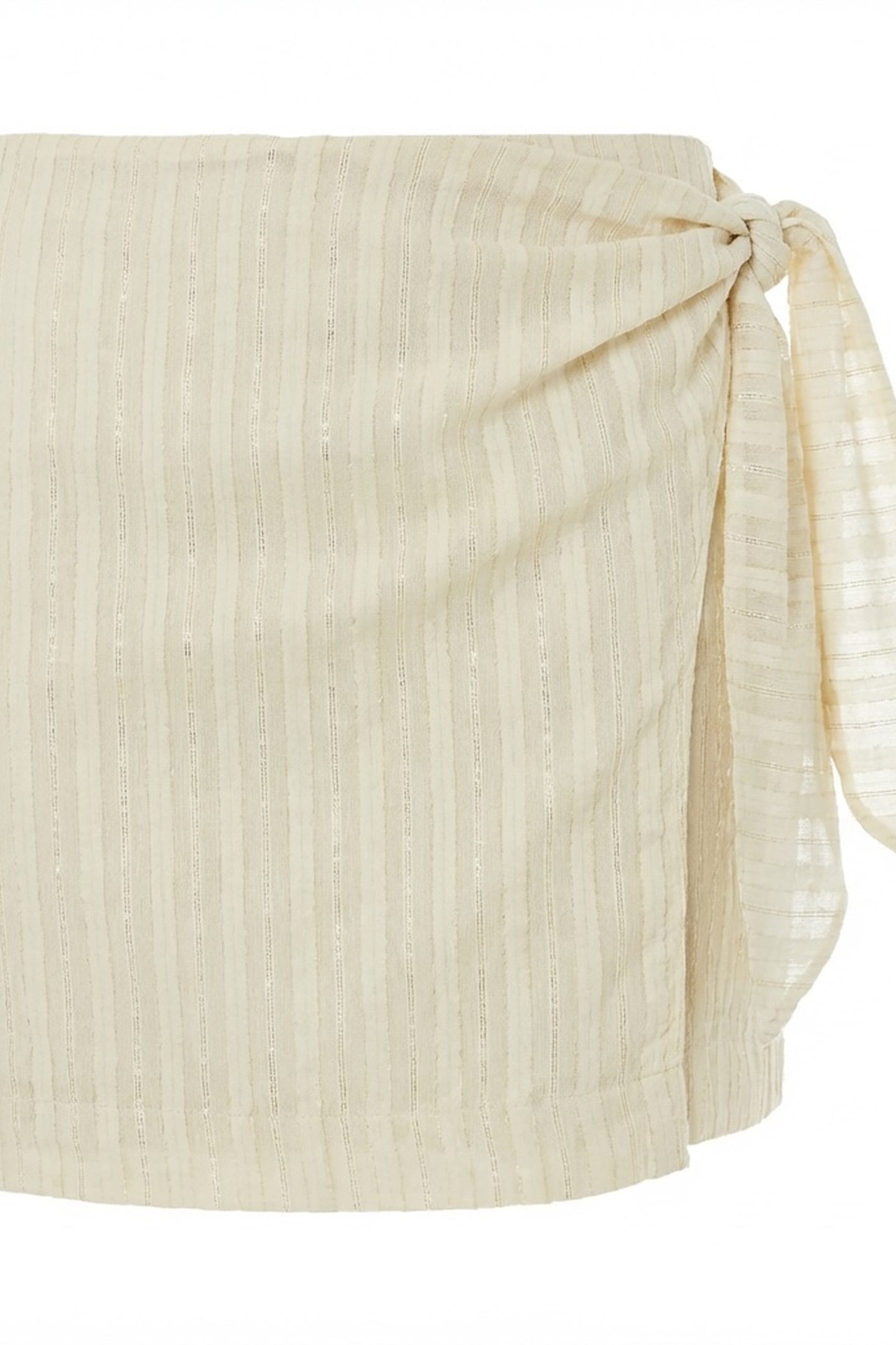 ERSA SHORT SKIRT LUREX ECRU 3