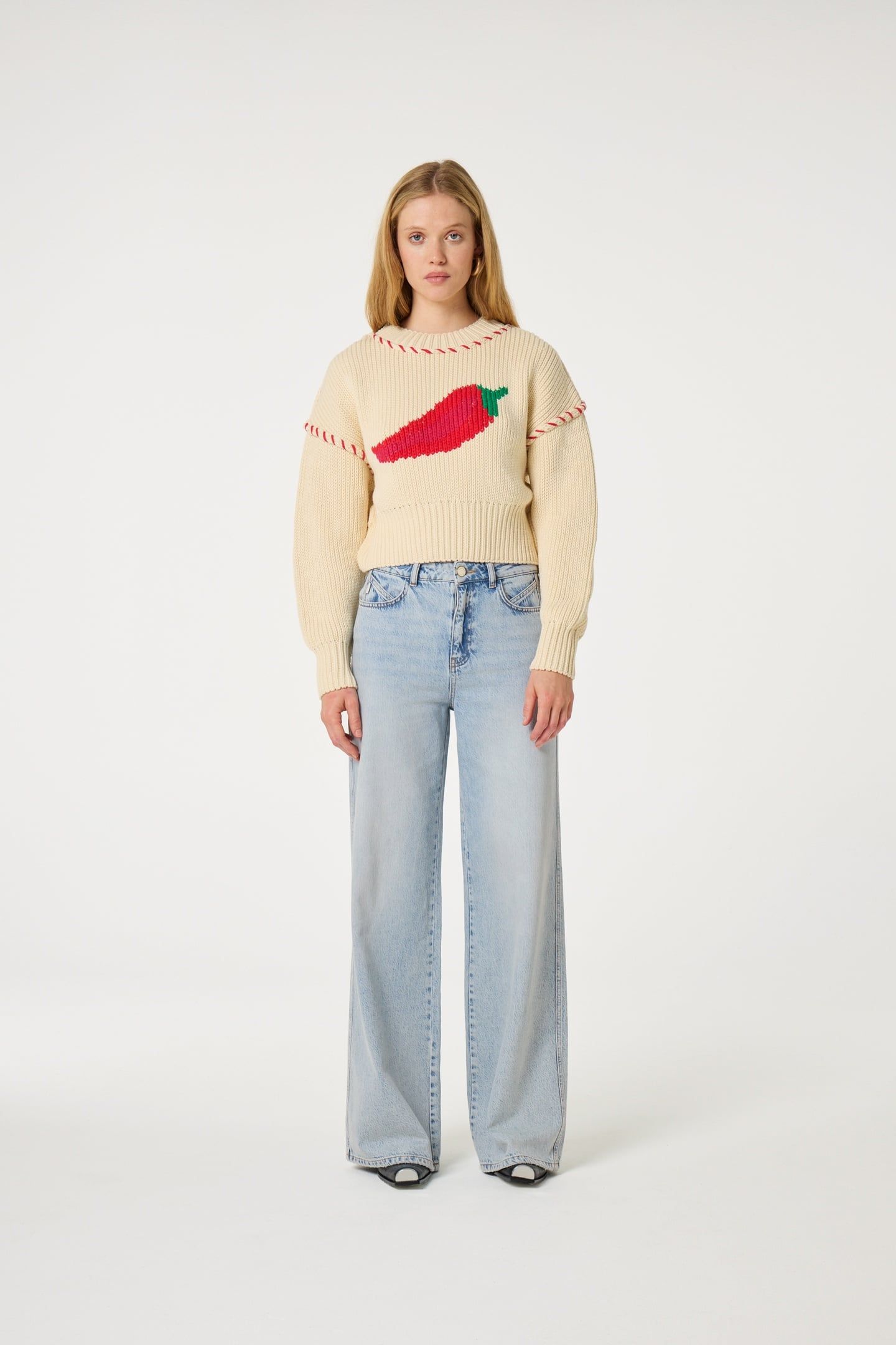 VIOLA PULLOVER WARM WHITE 1