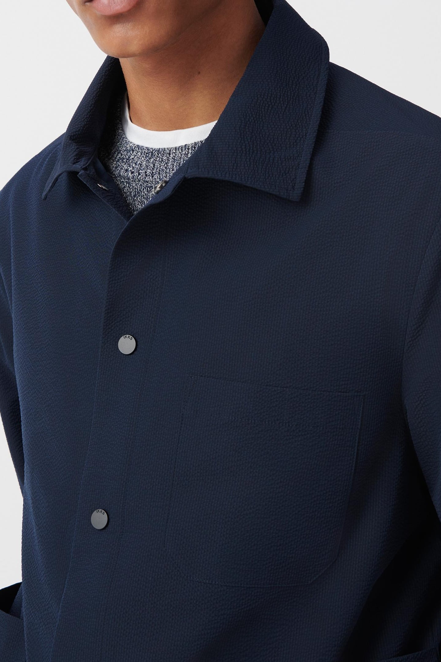 NAVY COOLMAX SEERSUCKER JACKET 5