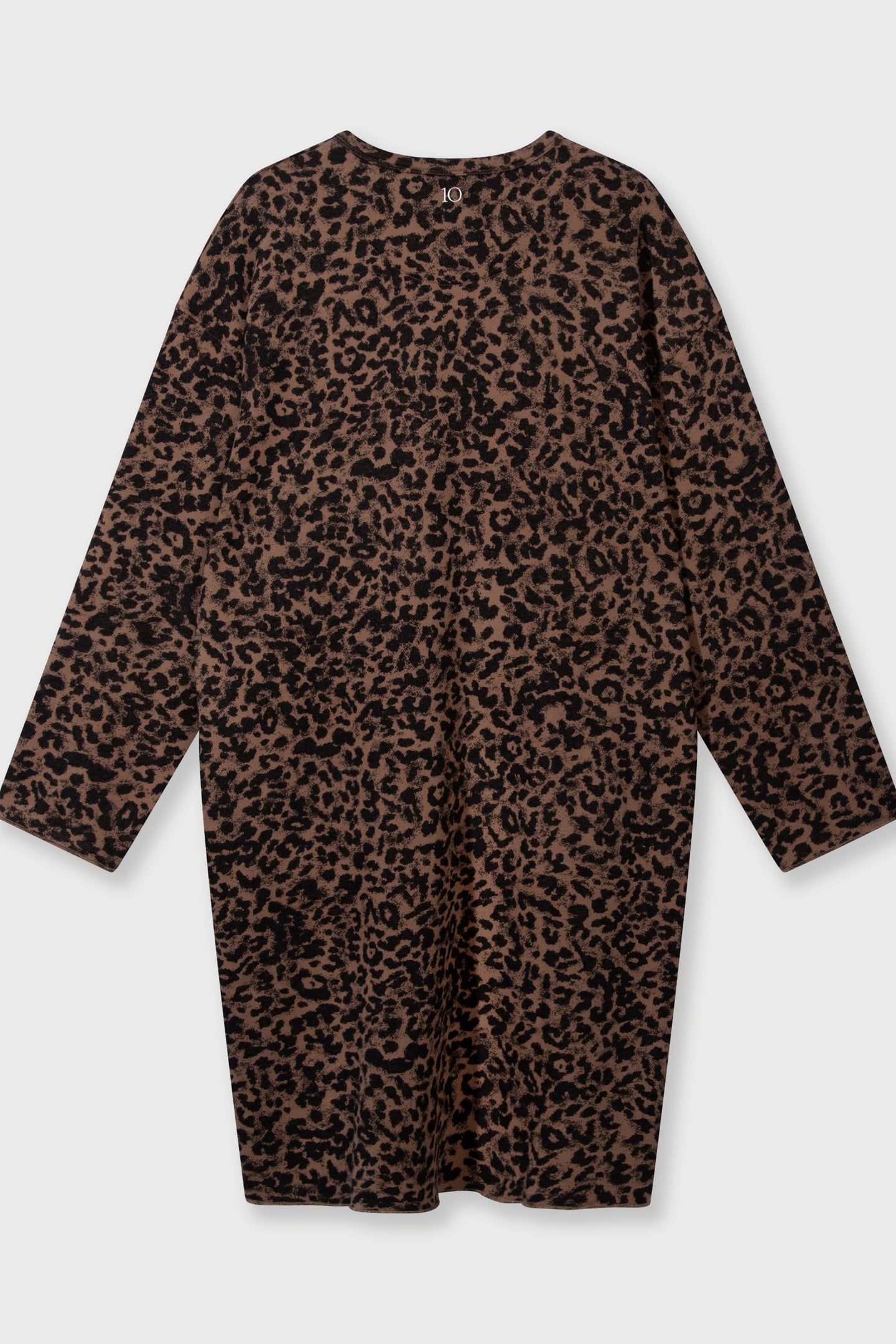 STATEMENT DRESS LEOPARD DARK FUDGE 5