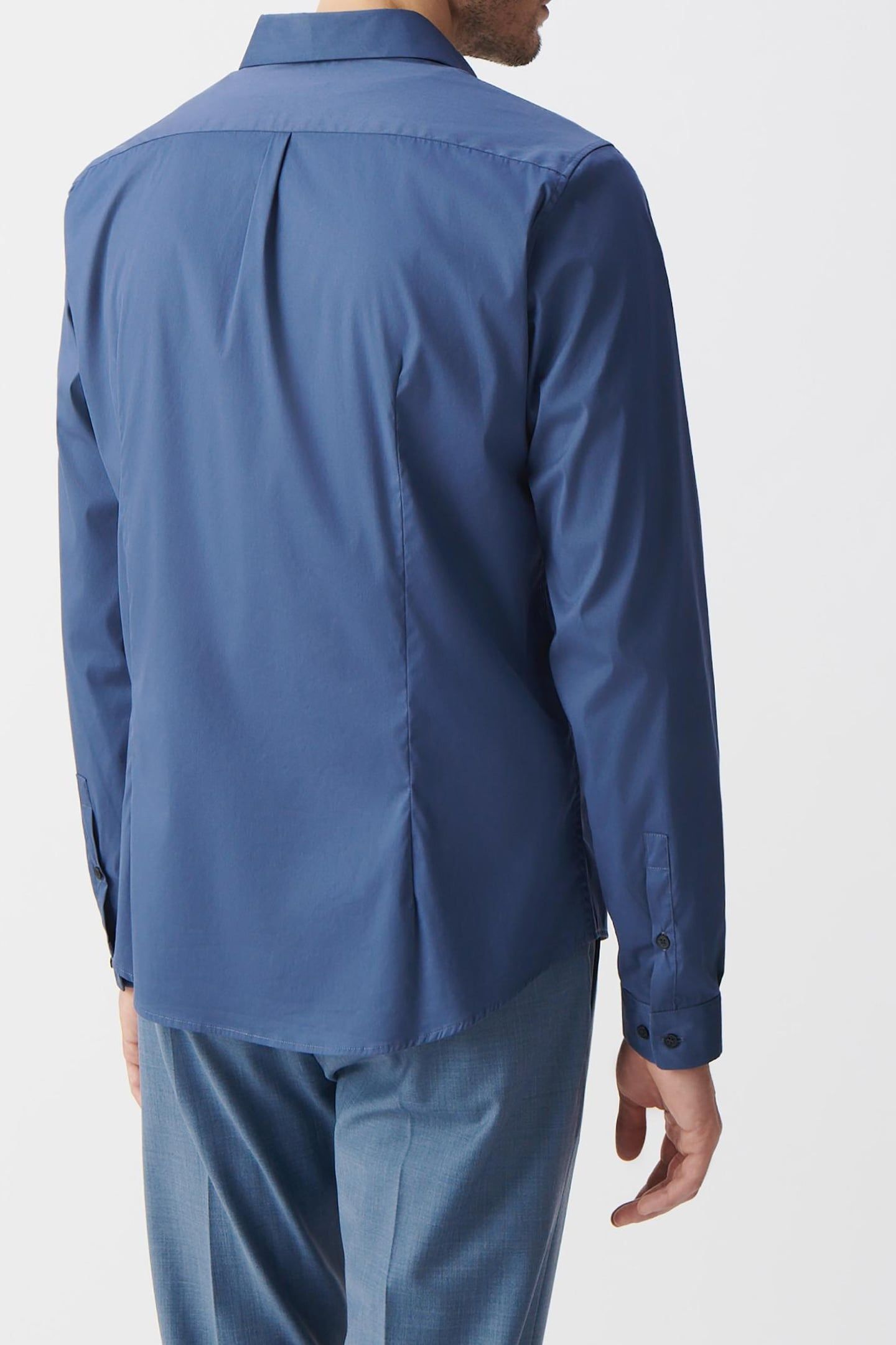 INK POPLIN SLIM SHIRT 3