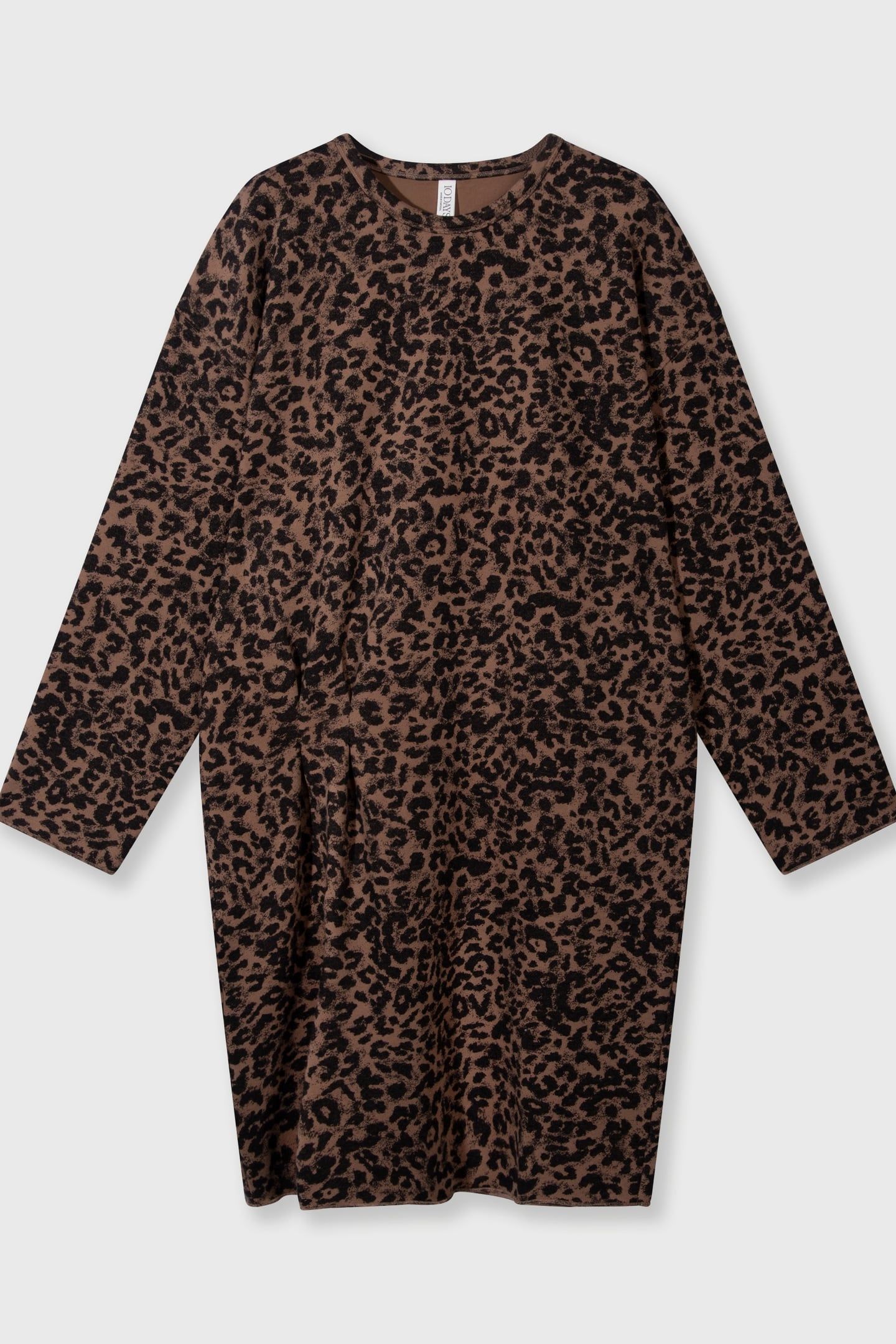 STATEMENT DRESS LEOPARD DARK FUDGE 4