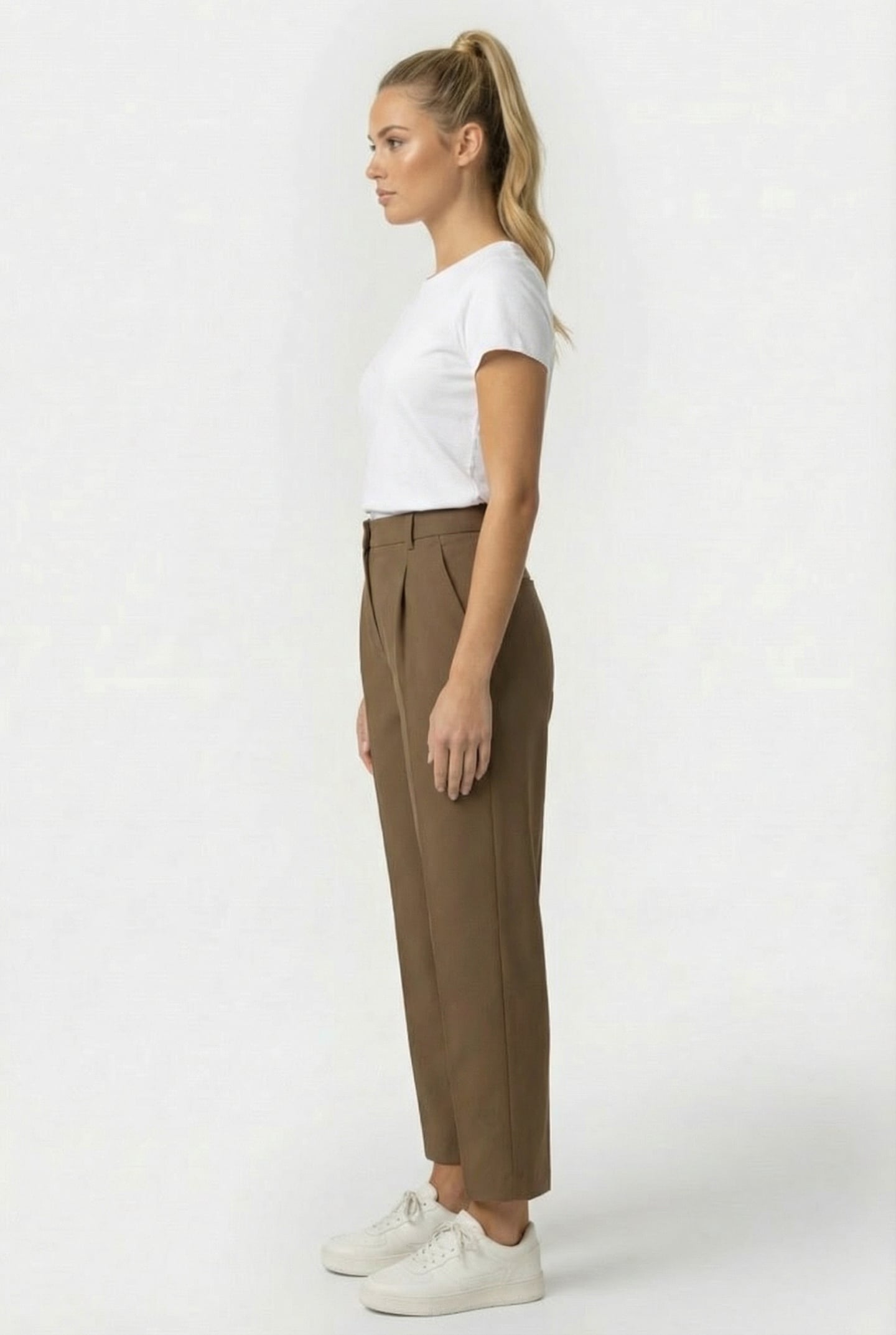 LAVERTI TROUSER DARK BEIGE 3