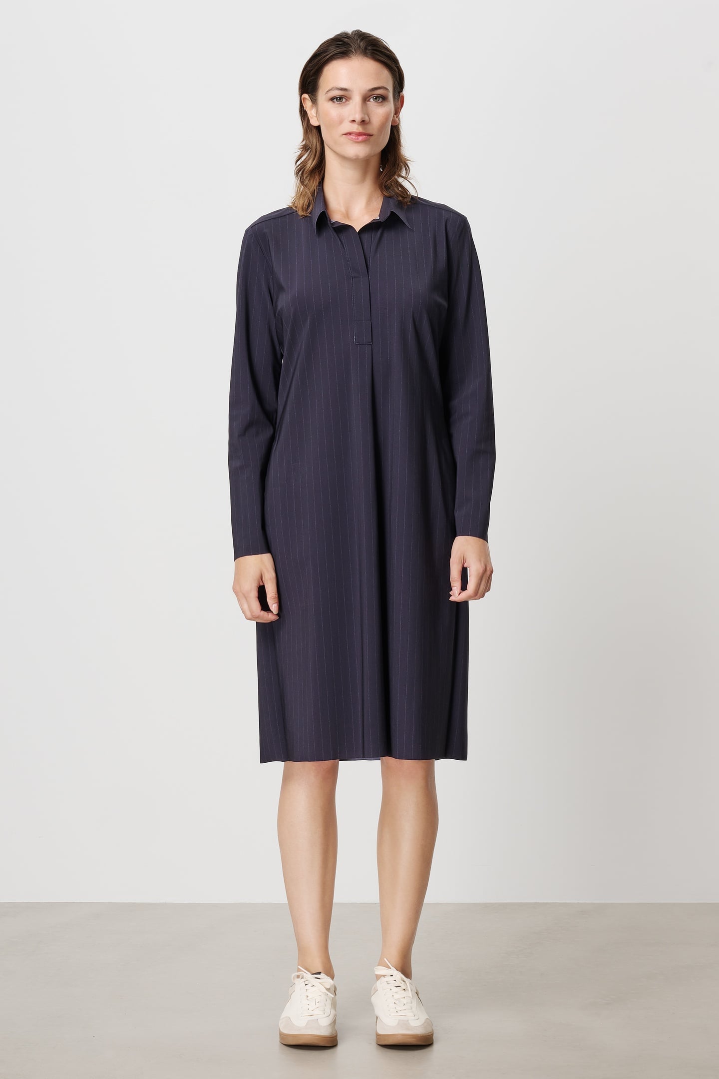 CRUZ PRINTED DRESS INK BLUE 3