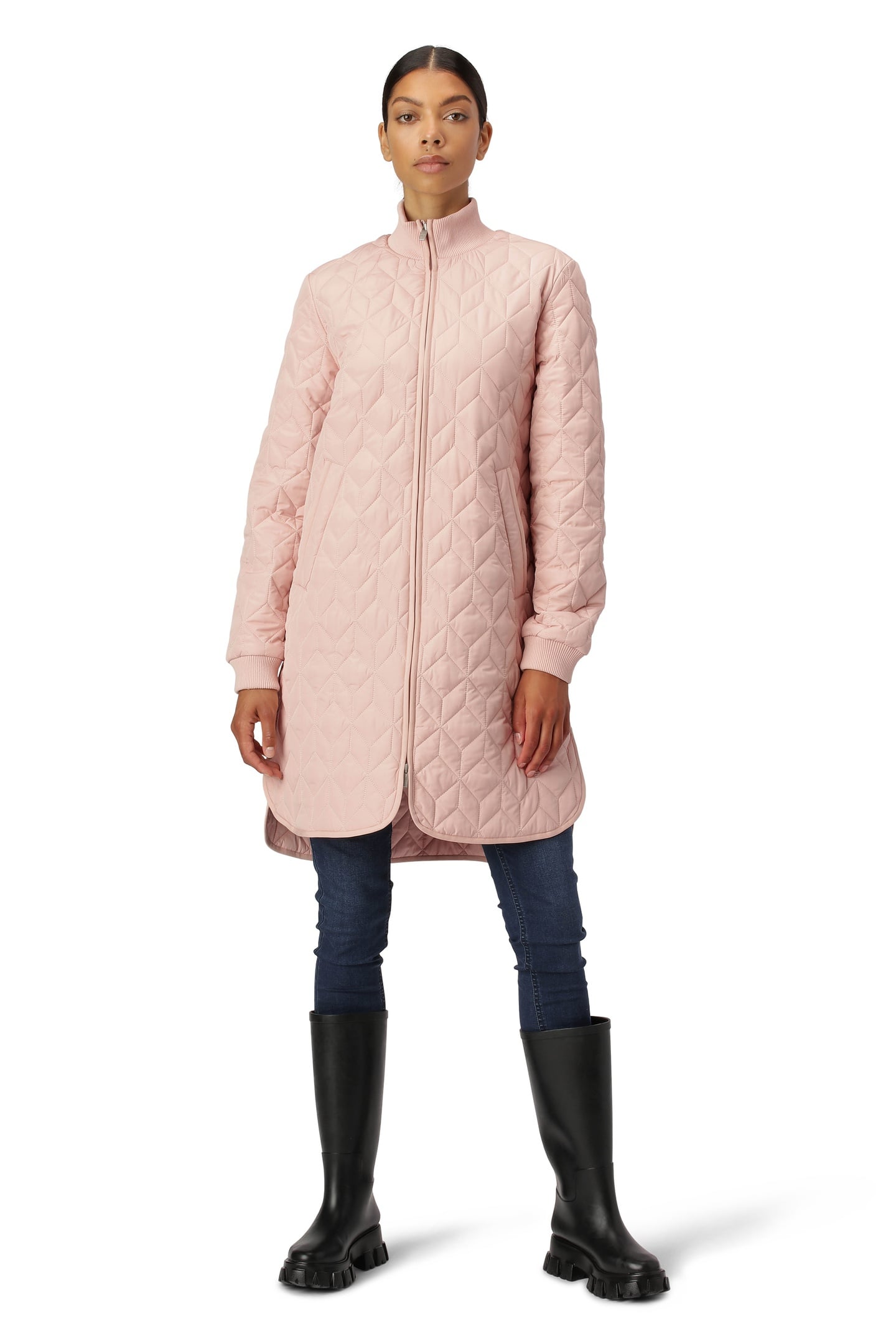 ART06 QUILT JACKETS PALE PINK 1