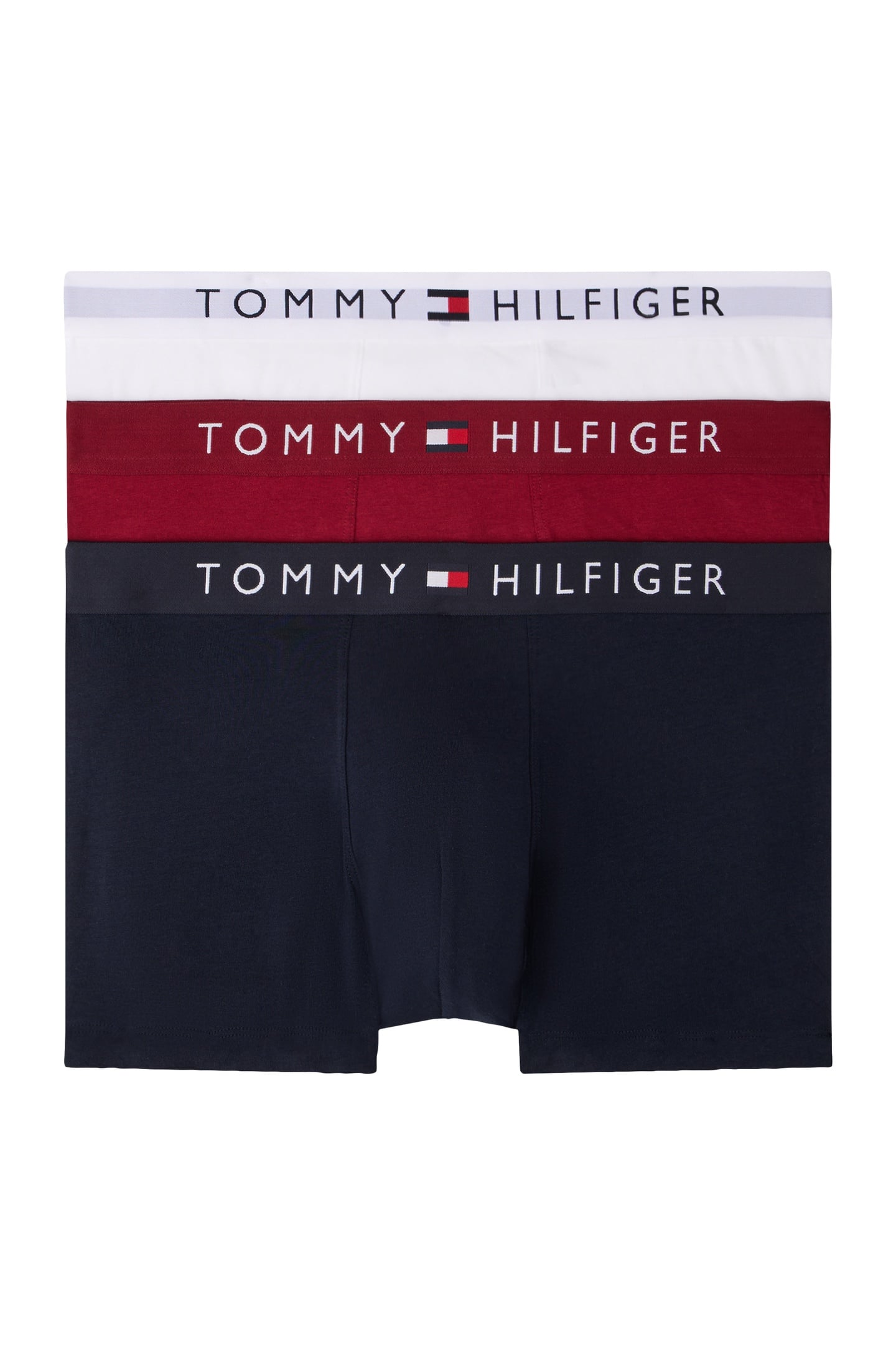 3-PACK WAISTBAND TRUNK DES SKY/WHITE/ROUGE 5