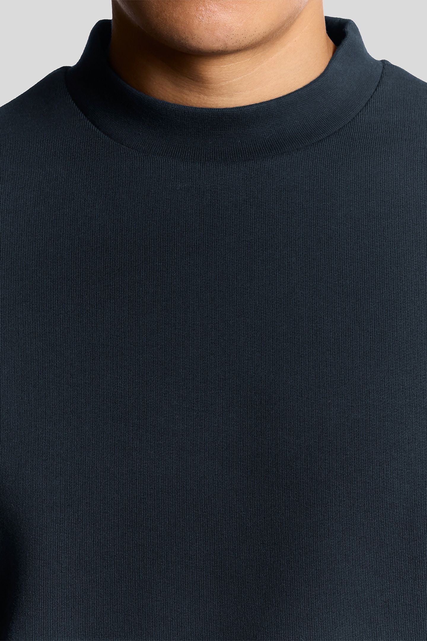 HALF RAGLAN CREW NECK SWEATSHIRT DARK NAVY 4