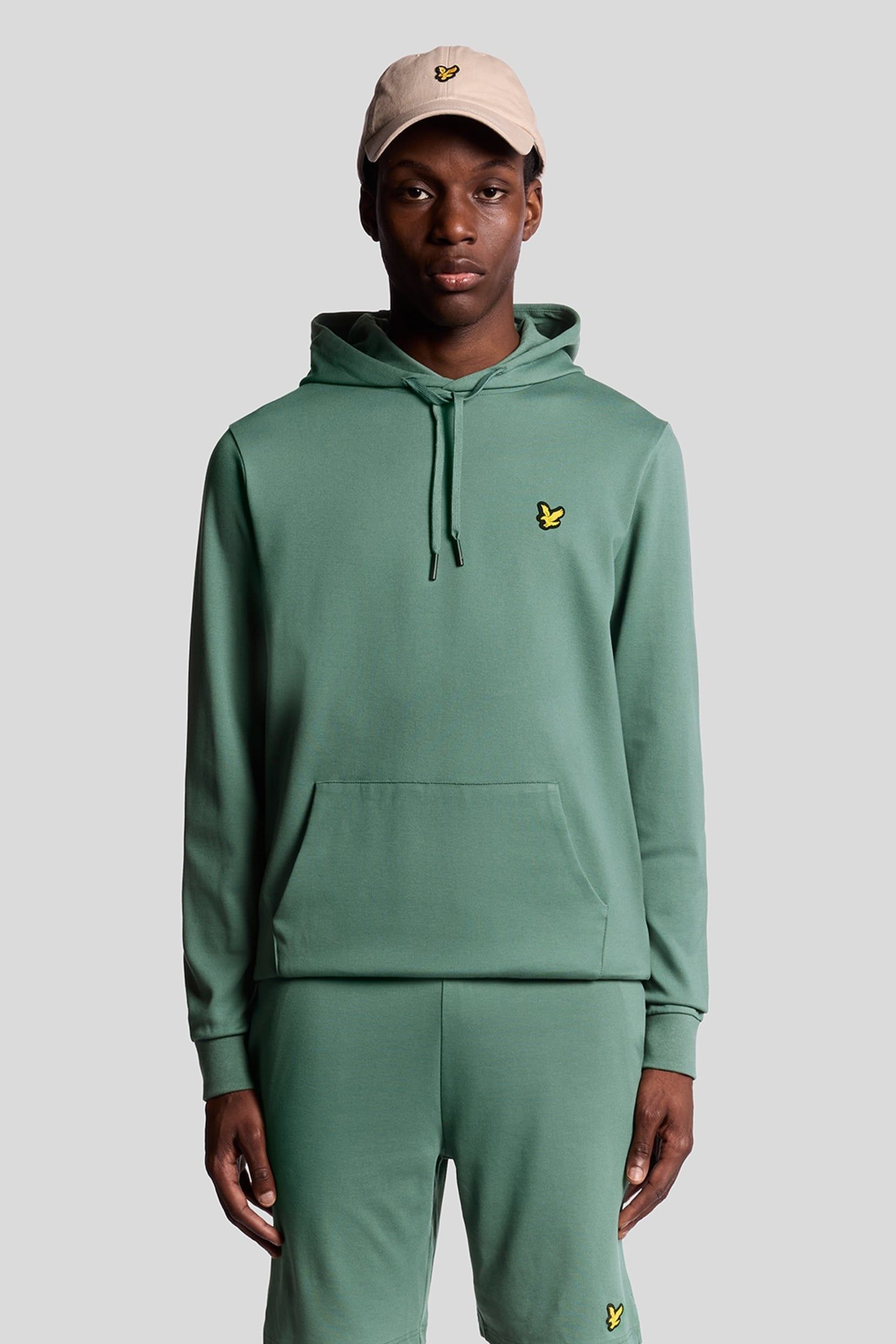 FLY FLEECE HOODIE SILVER PINE 2