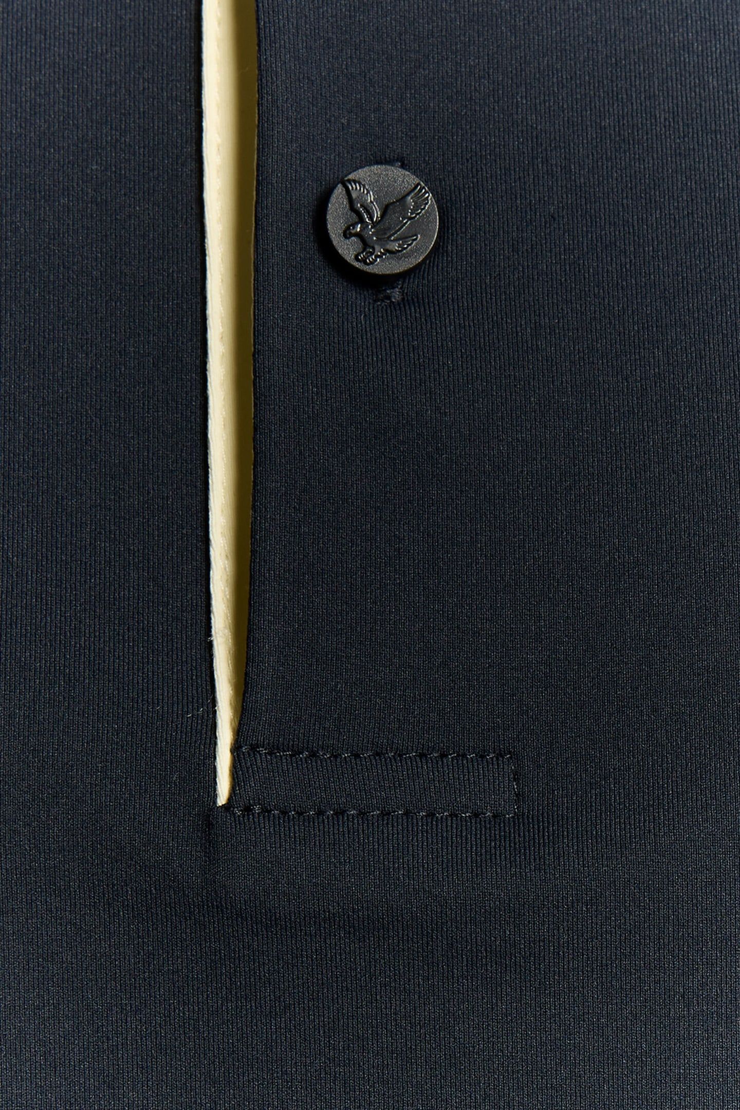 GOLF SHANK BUTTON POLO SHIRT DARK NAVY/SUNRISE YELLOW 6