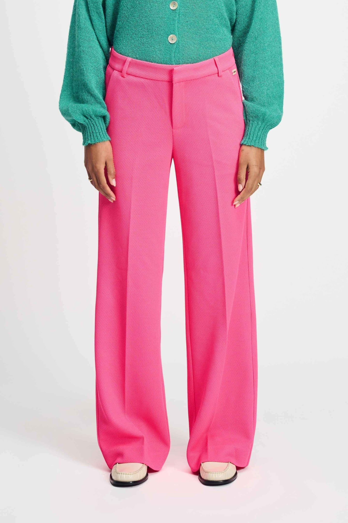 PANTS WIDE LEG VIBRANT PINK 3