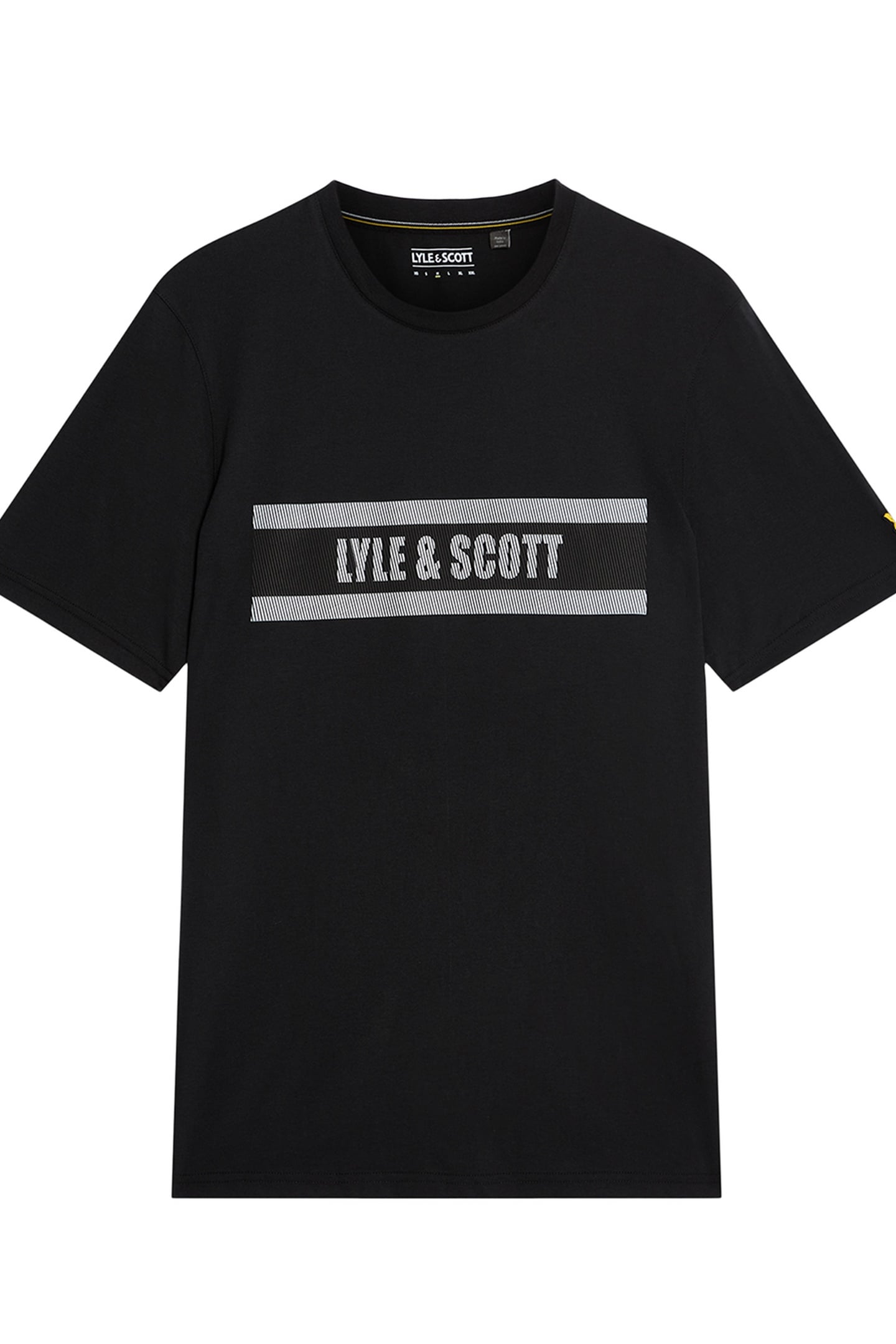 STRIPE LOGO GRAPHIC T-SHIRT JET BLACK 4