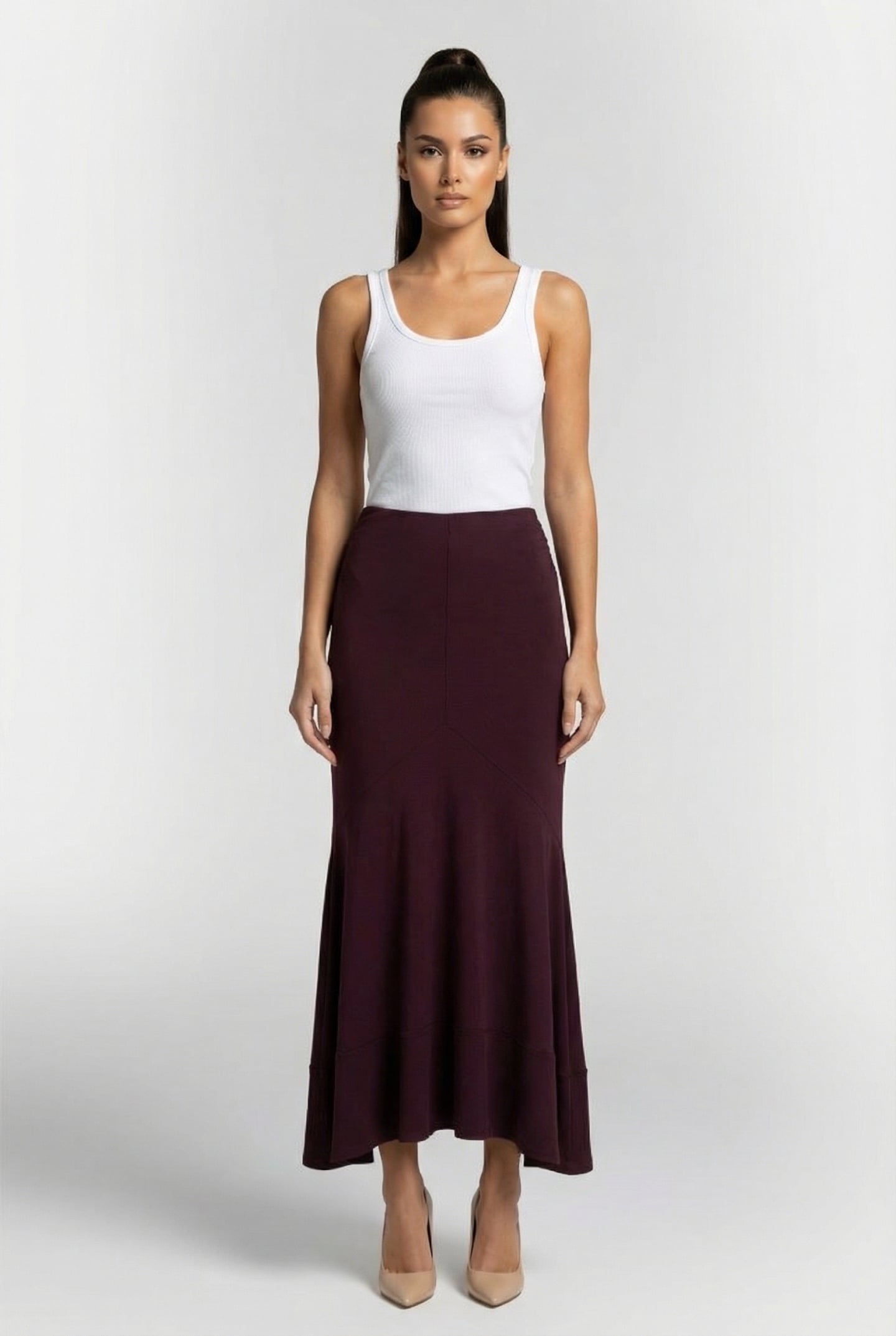 PALMIRASPE SKIRT BERRY/BORDEAUX 1